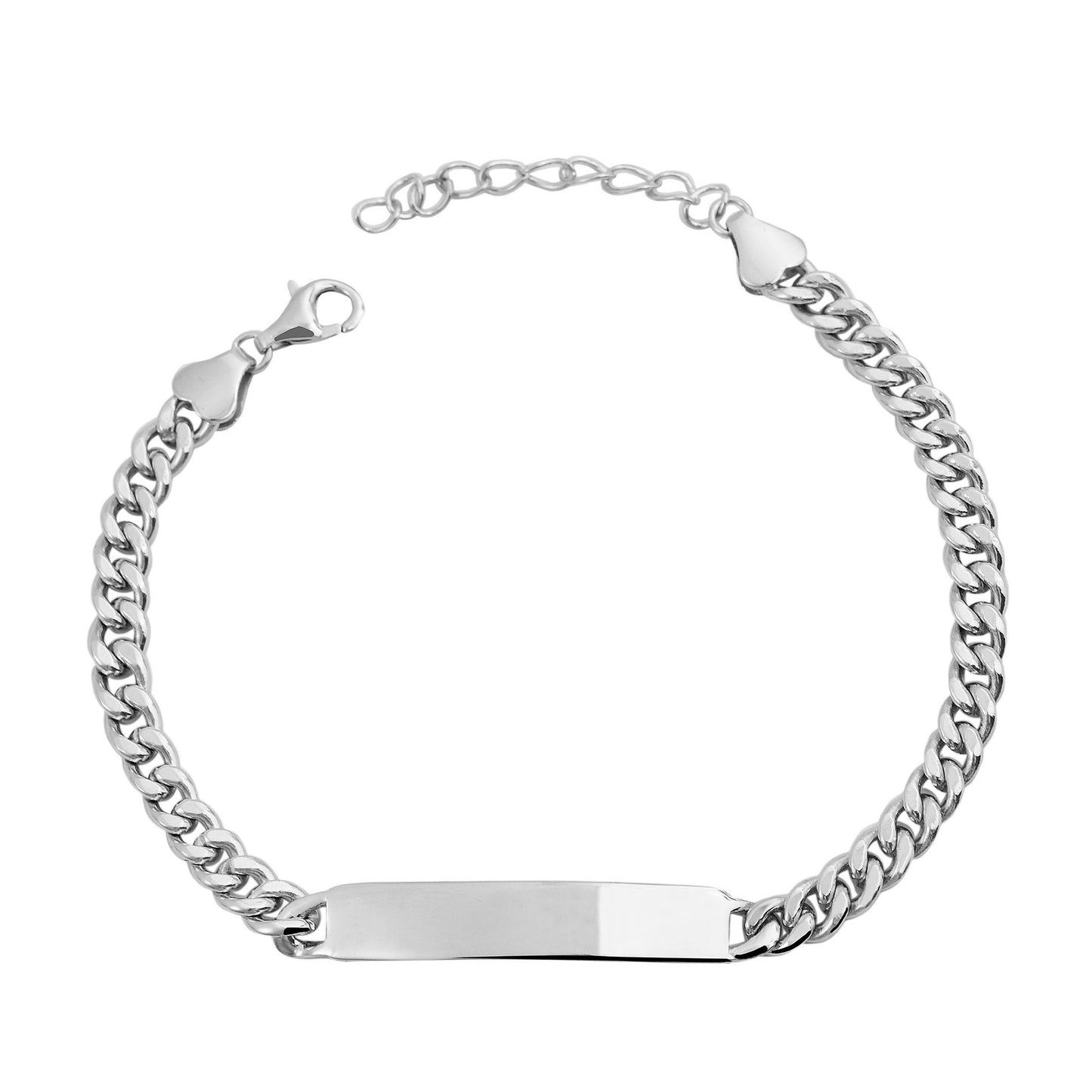 Damen Armband – Panzerarmband aus 925 Silber 14+3 cm