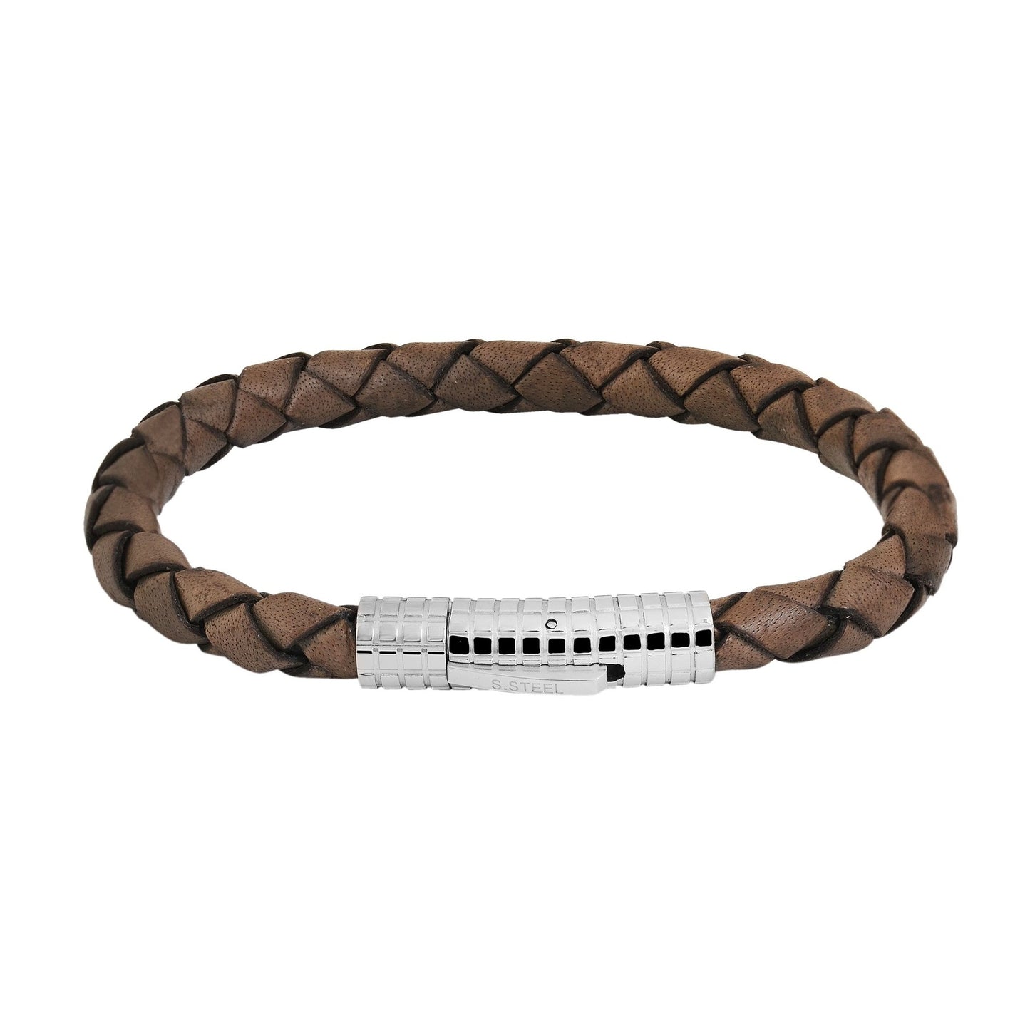 Unisex Armband – Armreif aus Leder 21 cm