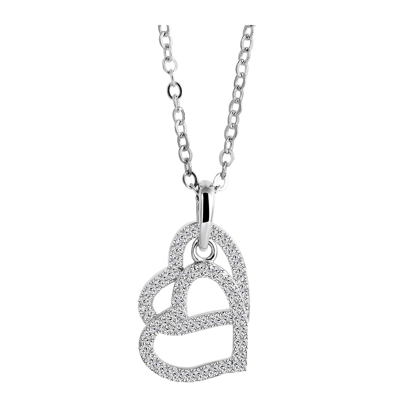 Damen Halskette mit Anhänger – Herz aus 925 Silber