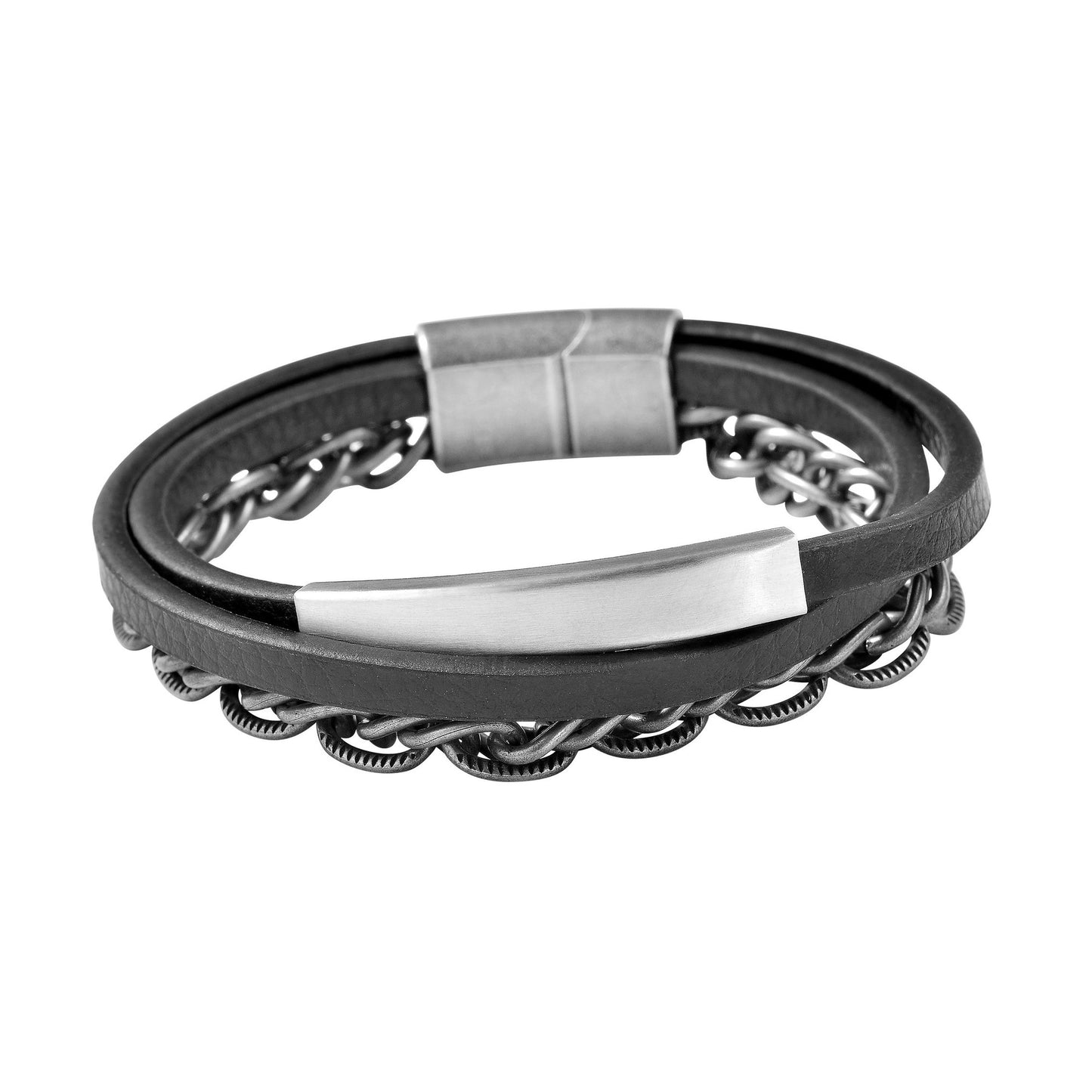 Unisex Armband aus Leder 21 cm