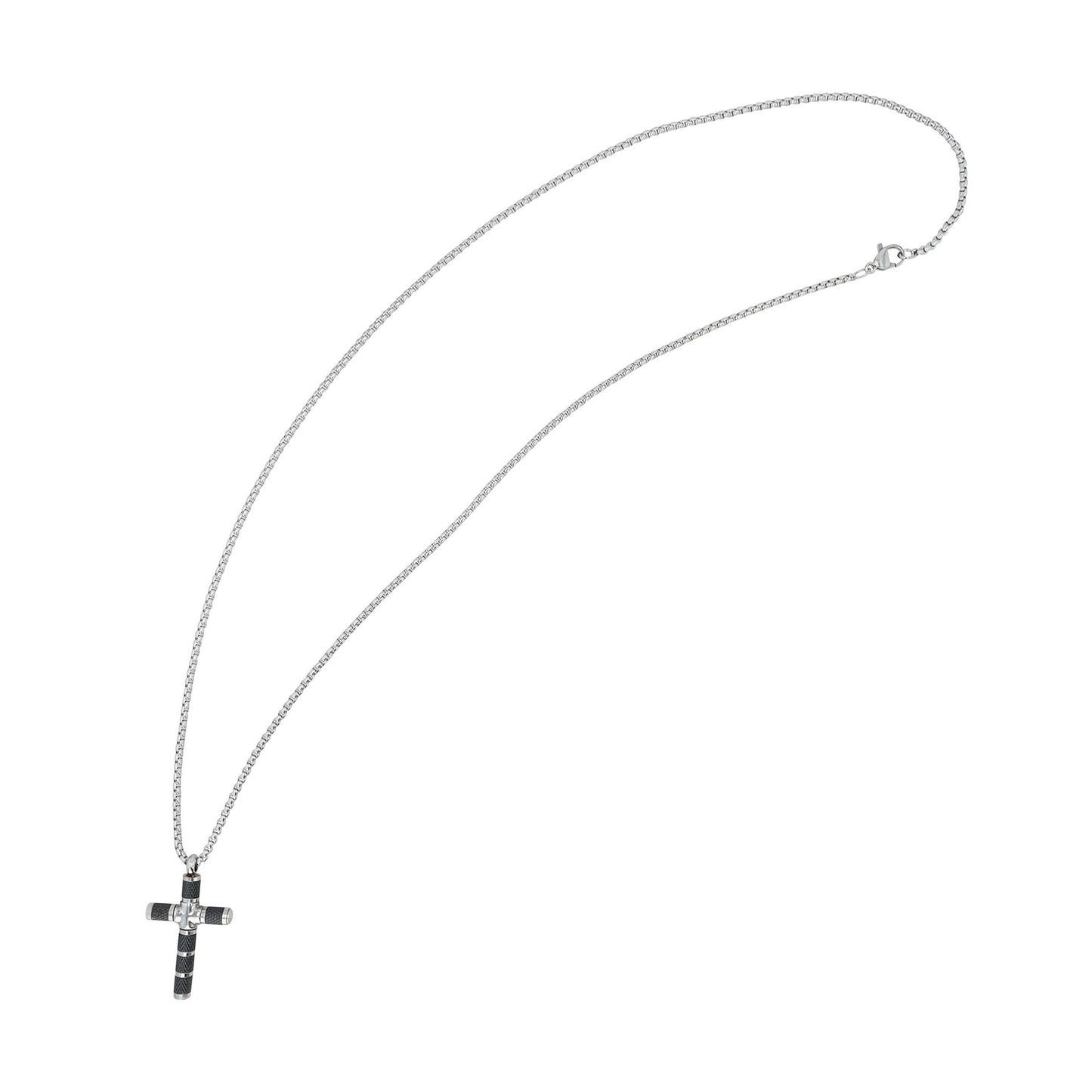 Unisex Halskette mit Anhänger – Kreuz aus Edelstahl