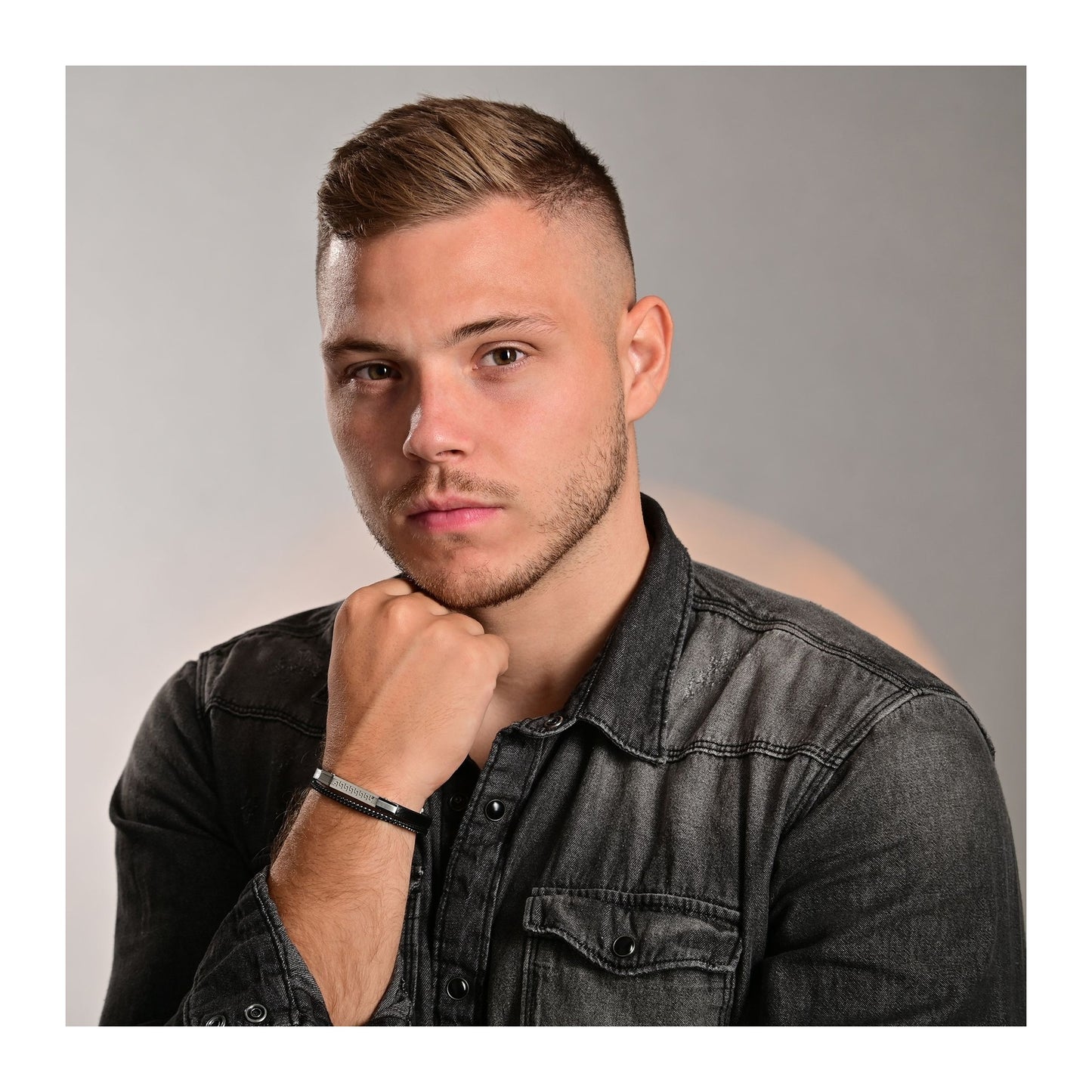 Herren Armband – Lederarmband aus Leder 19 cm
