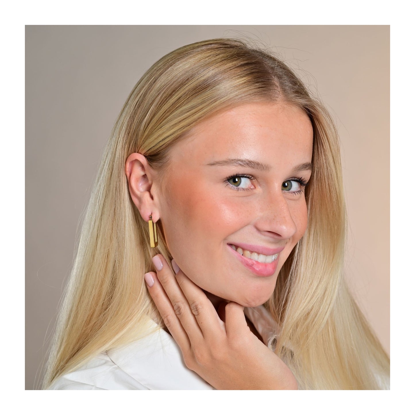 Damen Ohrringe – Creole aus Edelstahl