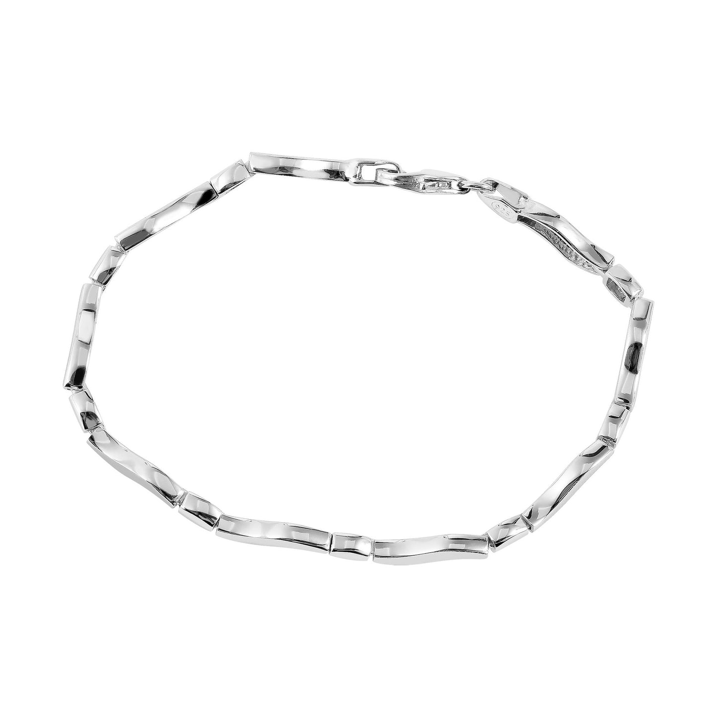 Damen Armband – Gliederarmband aus 925 Silber 17,5 cm