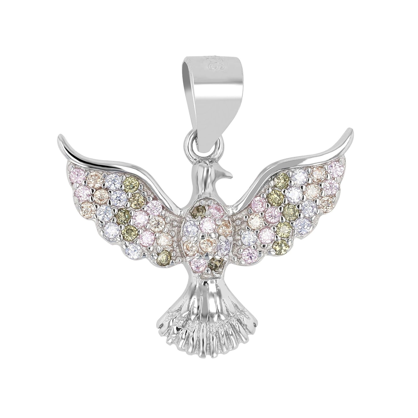 Damen Anhänger aus 925 Silber mit Zirkonia