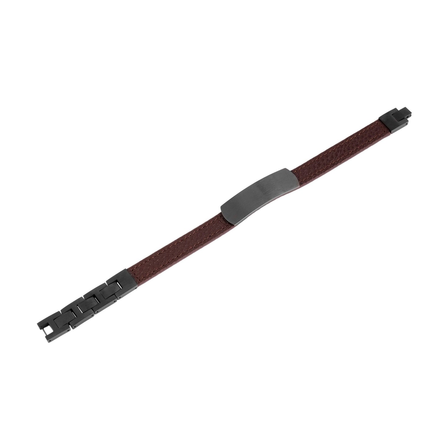 Herren Armband aus Leder 22,5 cm