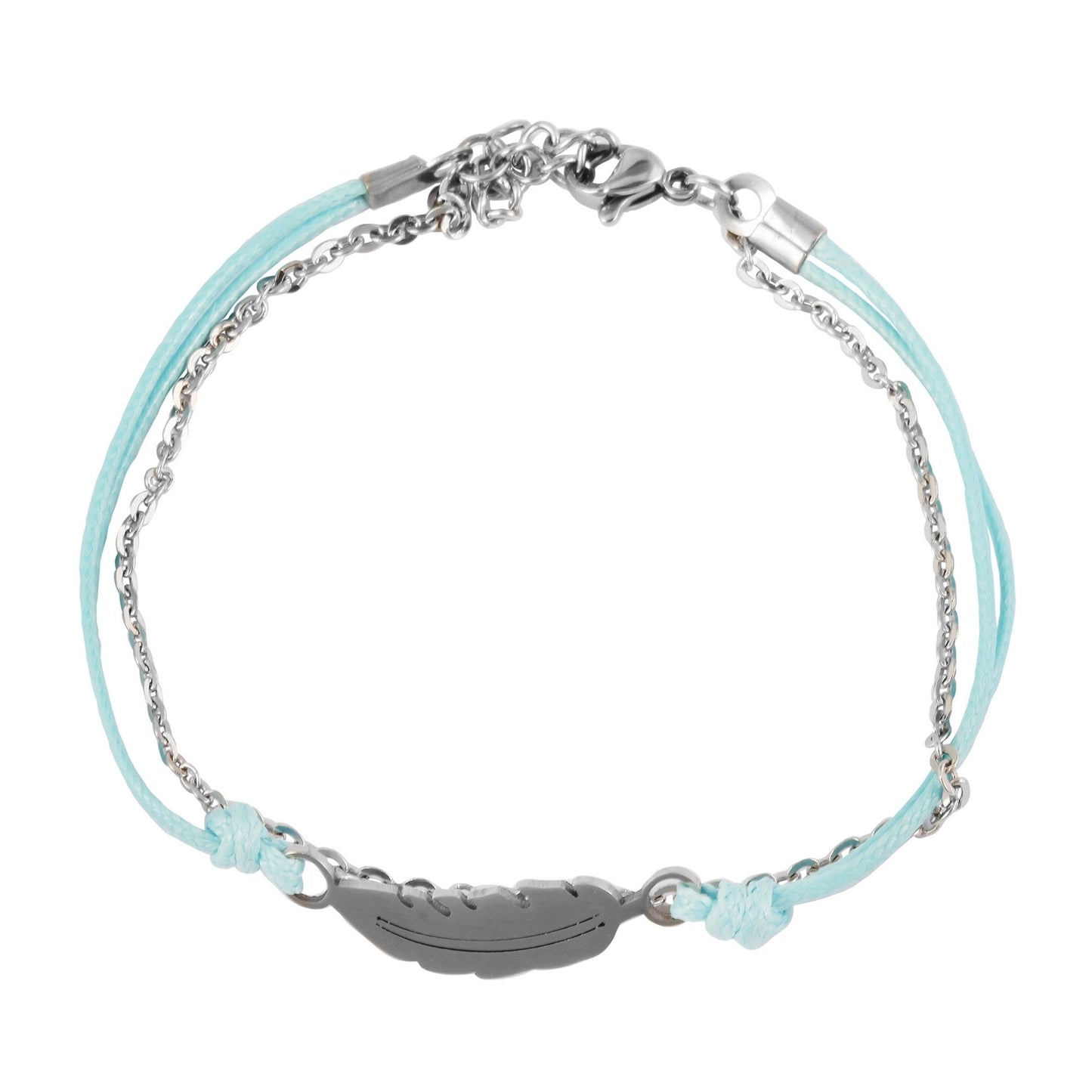Damen Armband – Textilarmband aus Edelstahl 20 cm