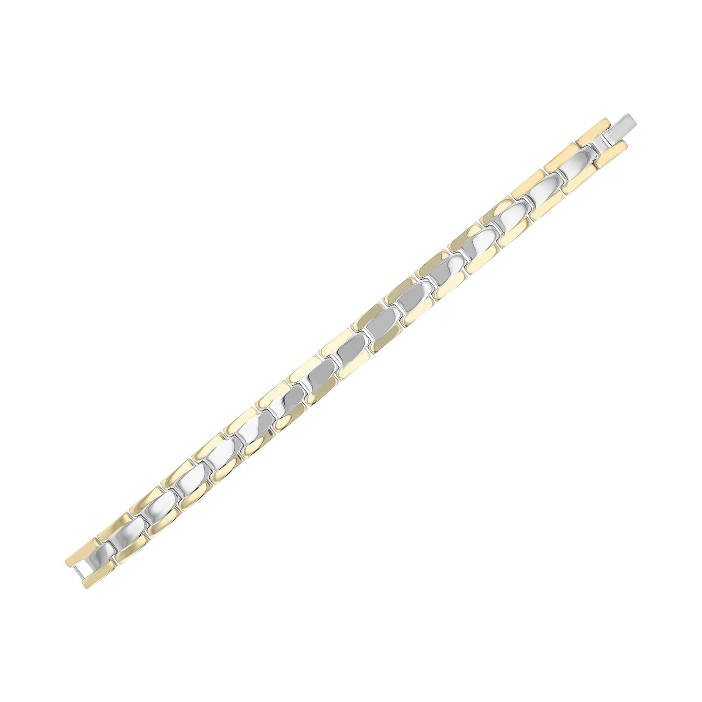 Unisex Armband – Gliederarmband aus Edelstahl 21,5 cm