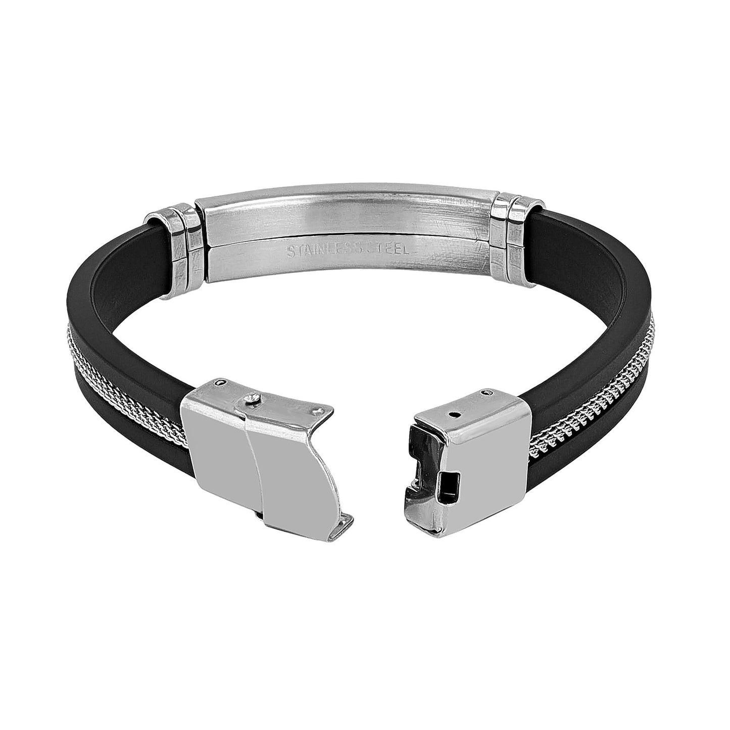 Herren Armband – Silikonarmband aus Silikon 19 cm