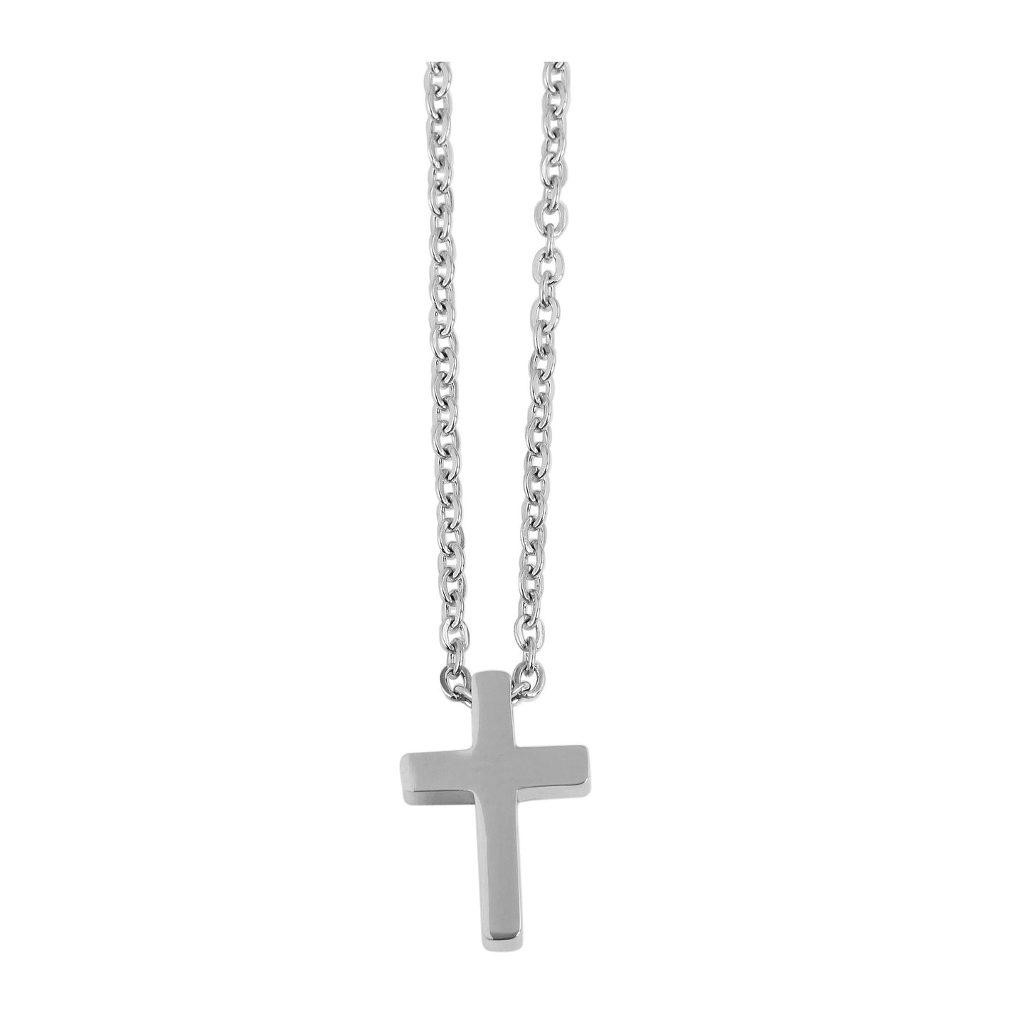 Unisex Halskette mit Anhänger – Kreuz aus Edelstahl