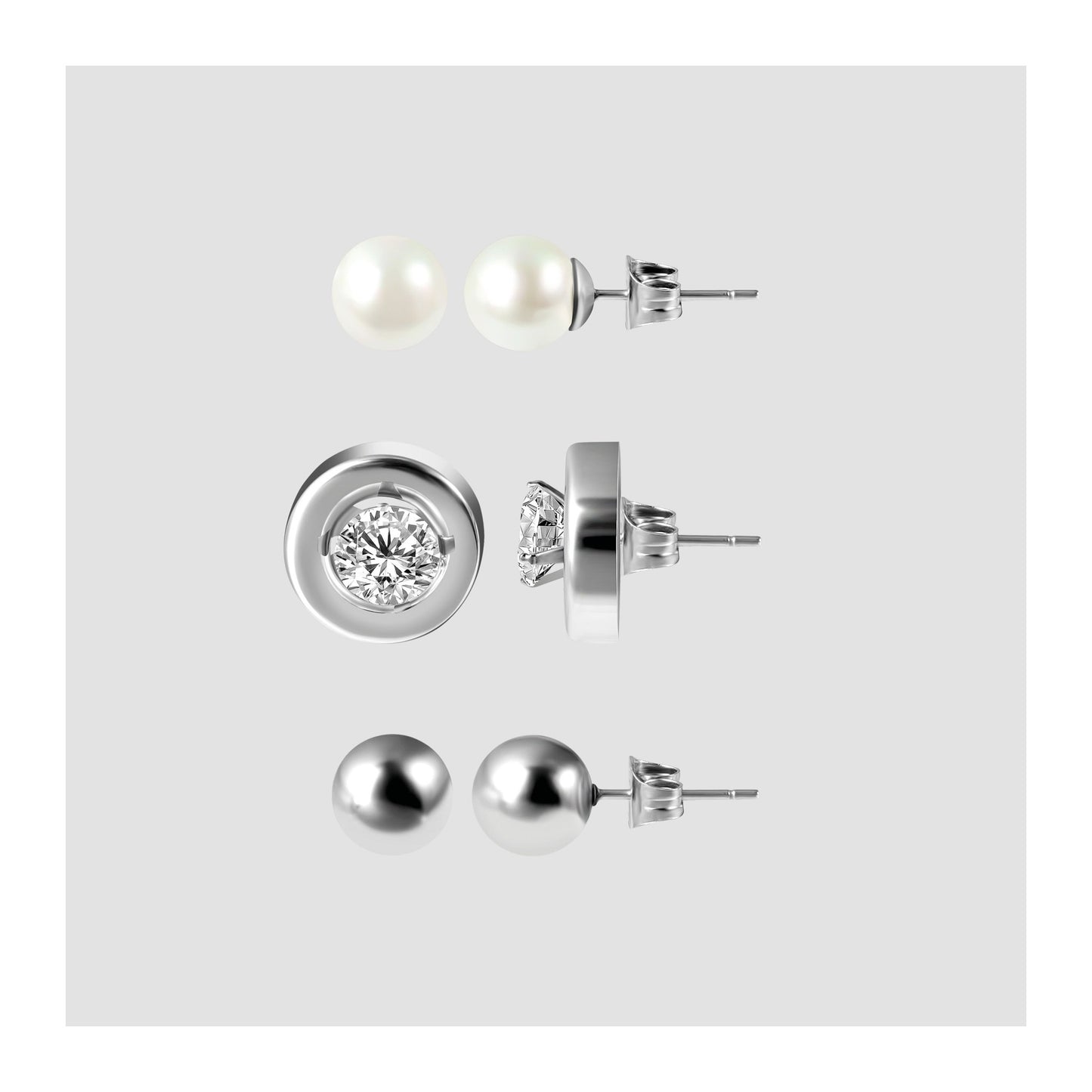 Damen Ohrringe – Ohrstecker aus Edelstahl