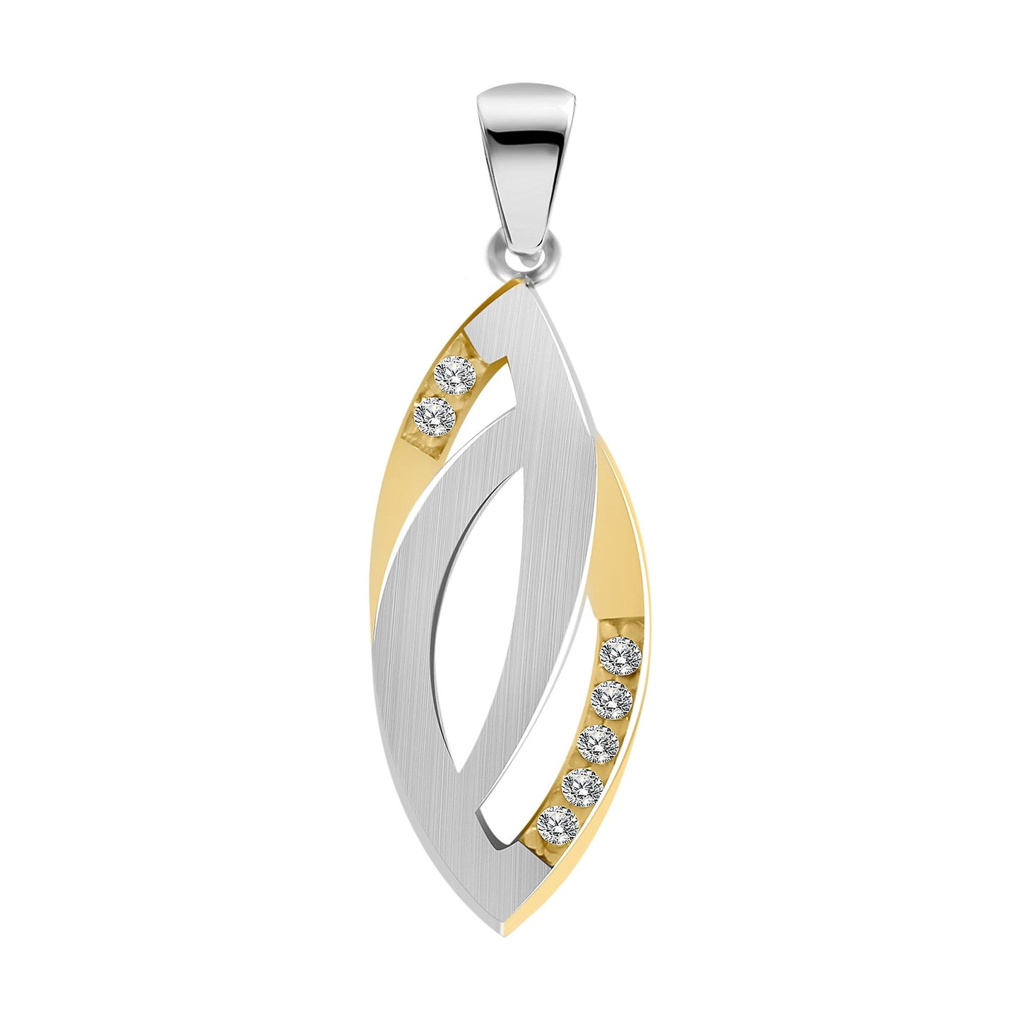 Damen Anhänger aus 925 Silber mit Zirkonia