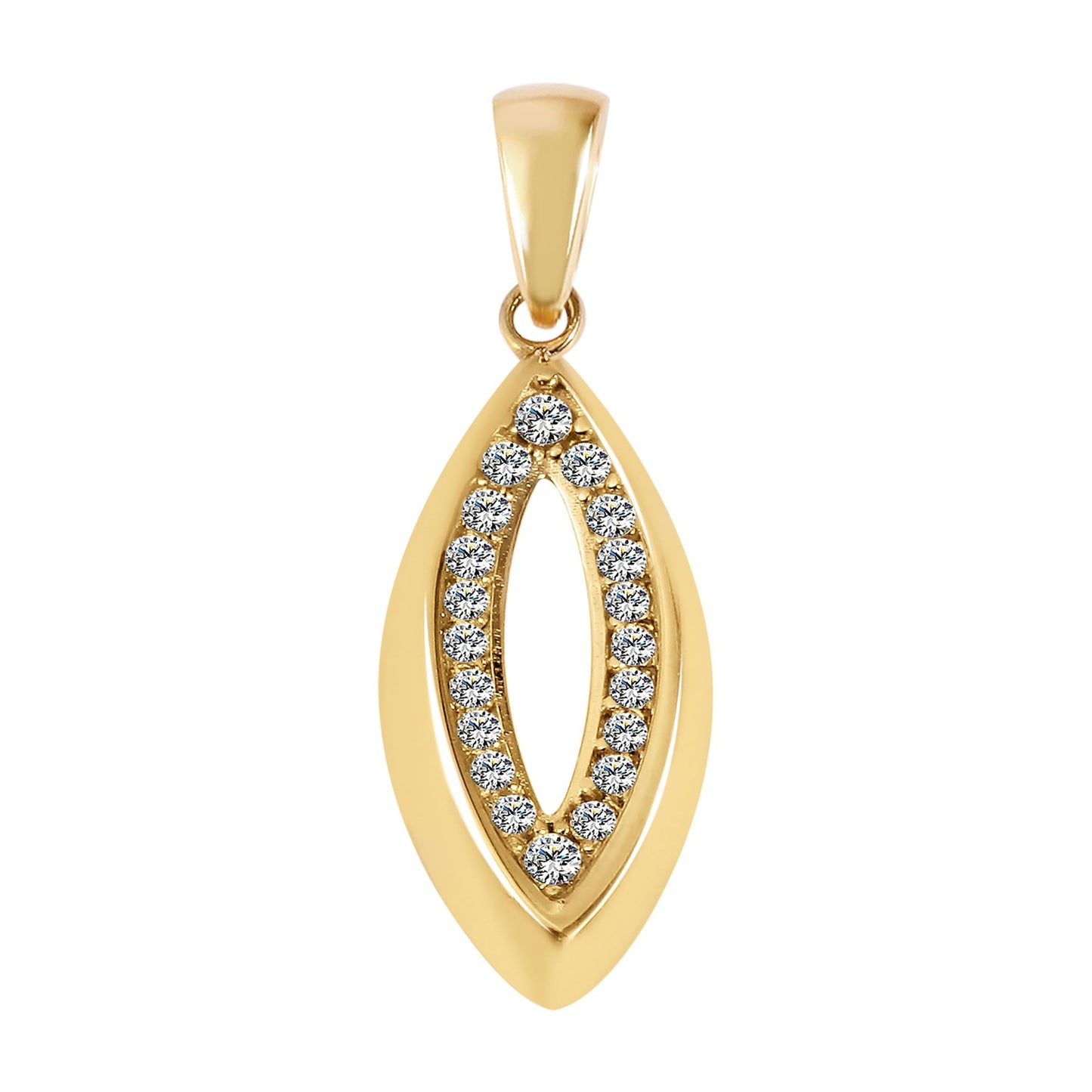Damen Anhänger aus 333 Gold mit Zirkonia