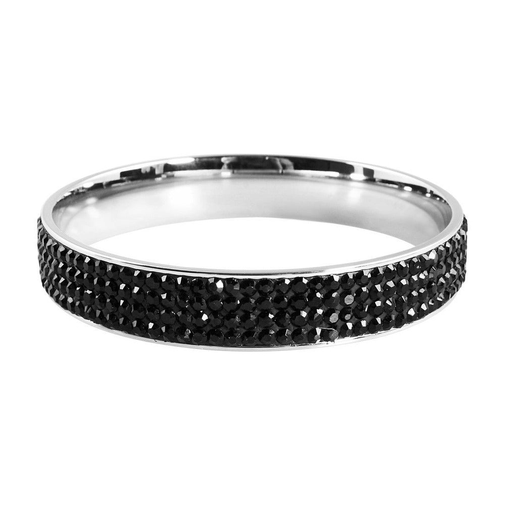 Damen Armband – Armreif aus Edelstahl mit Zirkonia Ø 6,8 cm cm
