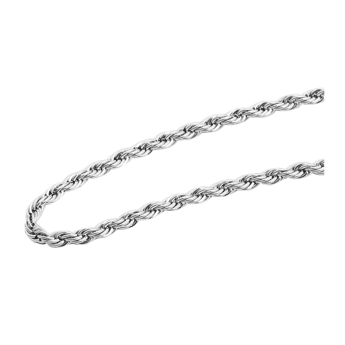 Damen Halskette – Kordelkette aus Edelstahl 70 cm