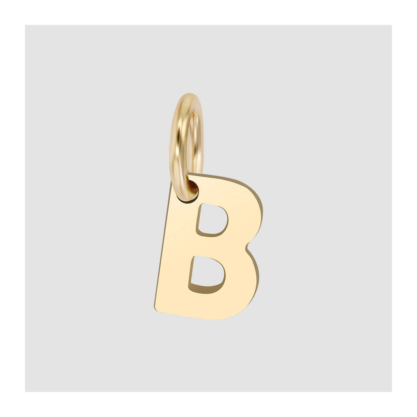 Unisex Anhänger – Buchstabe N Buchstabenanhänger aus 375 Gold