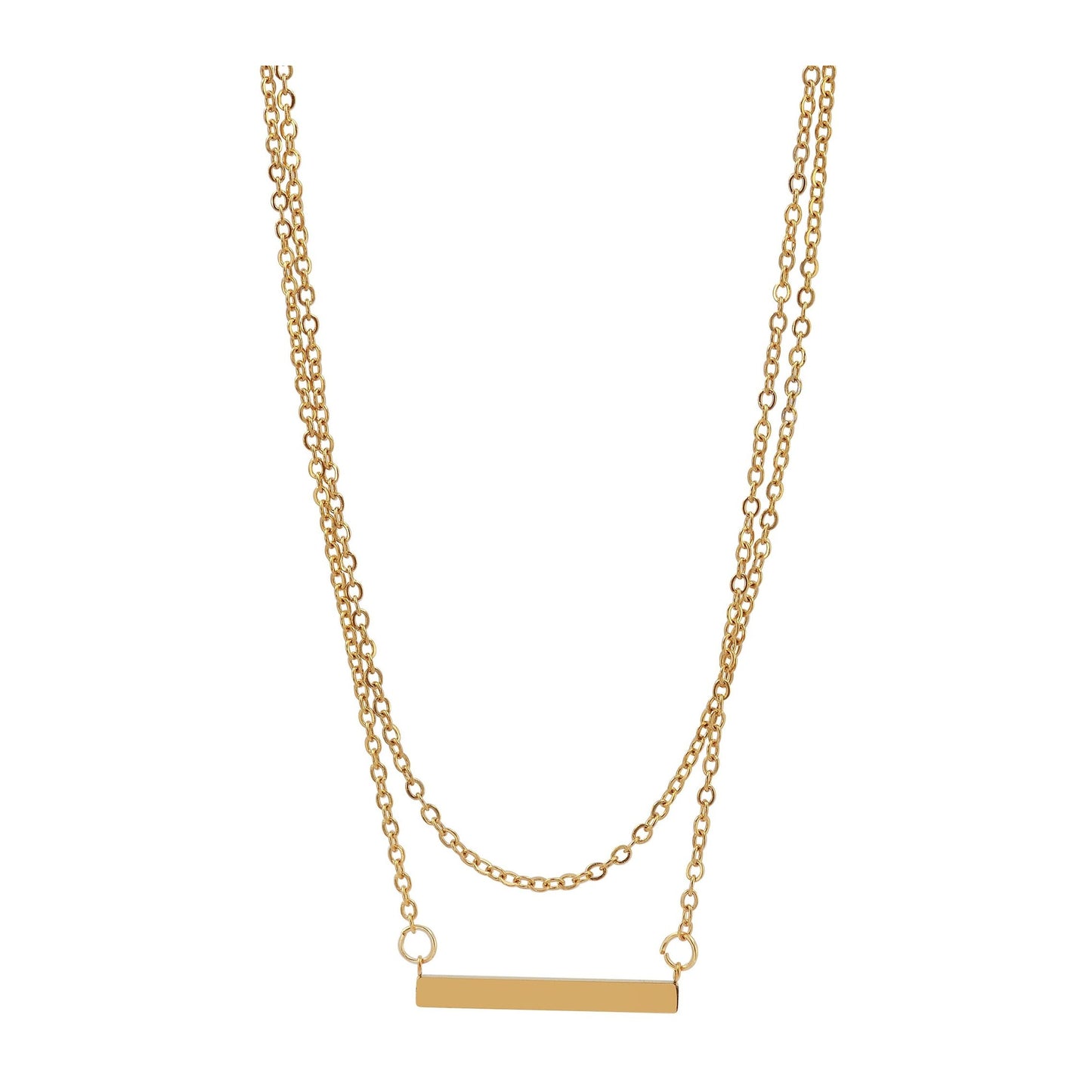 Damen Halskette aus Edelstahl 43 cm