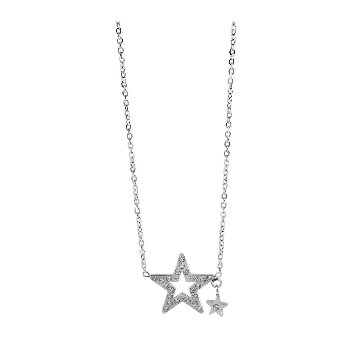 Damen Halskette mit Anhänger – Stern aus Edelstahl