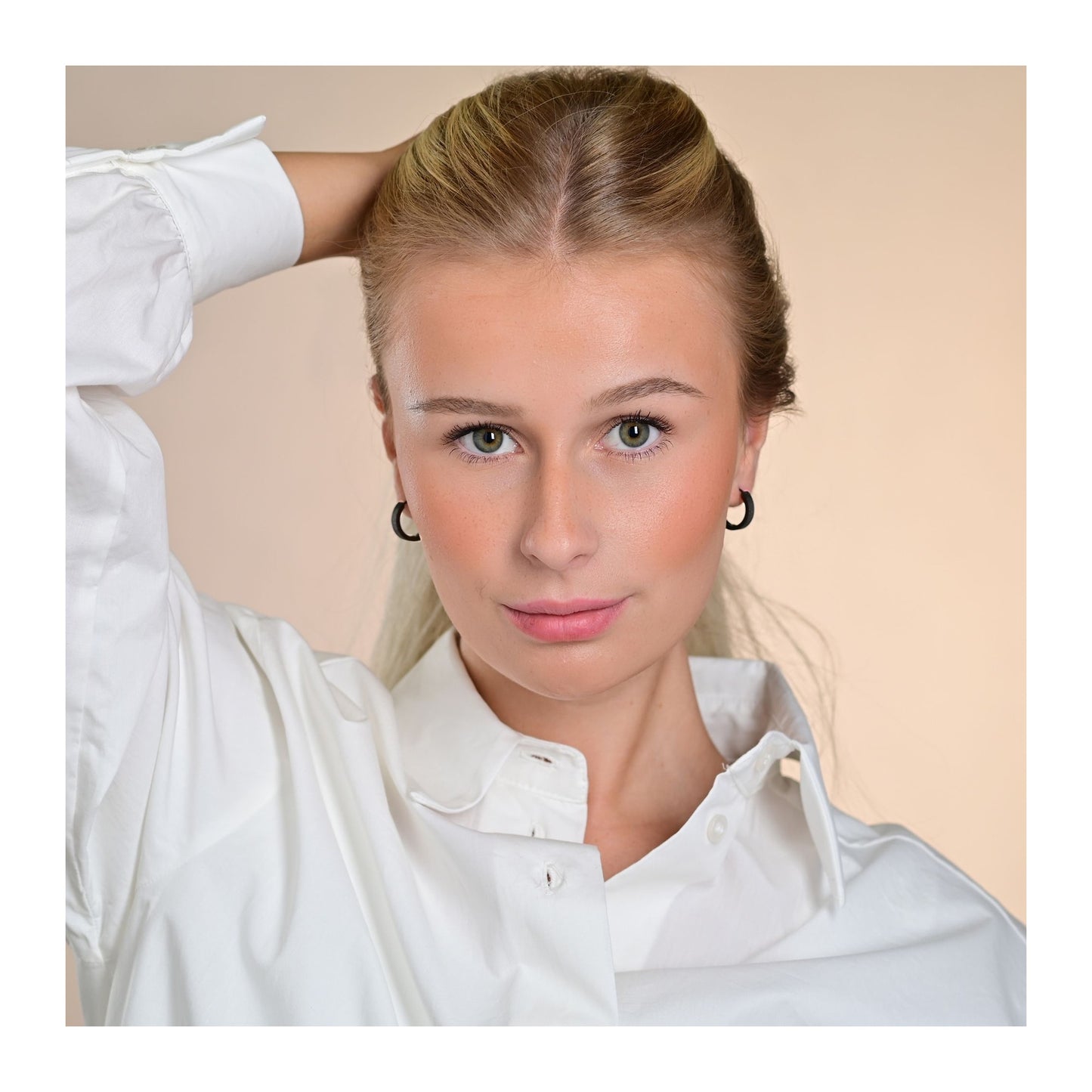Damen Ohrringe – Klappcreole aus Edelstahl