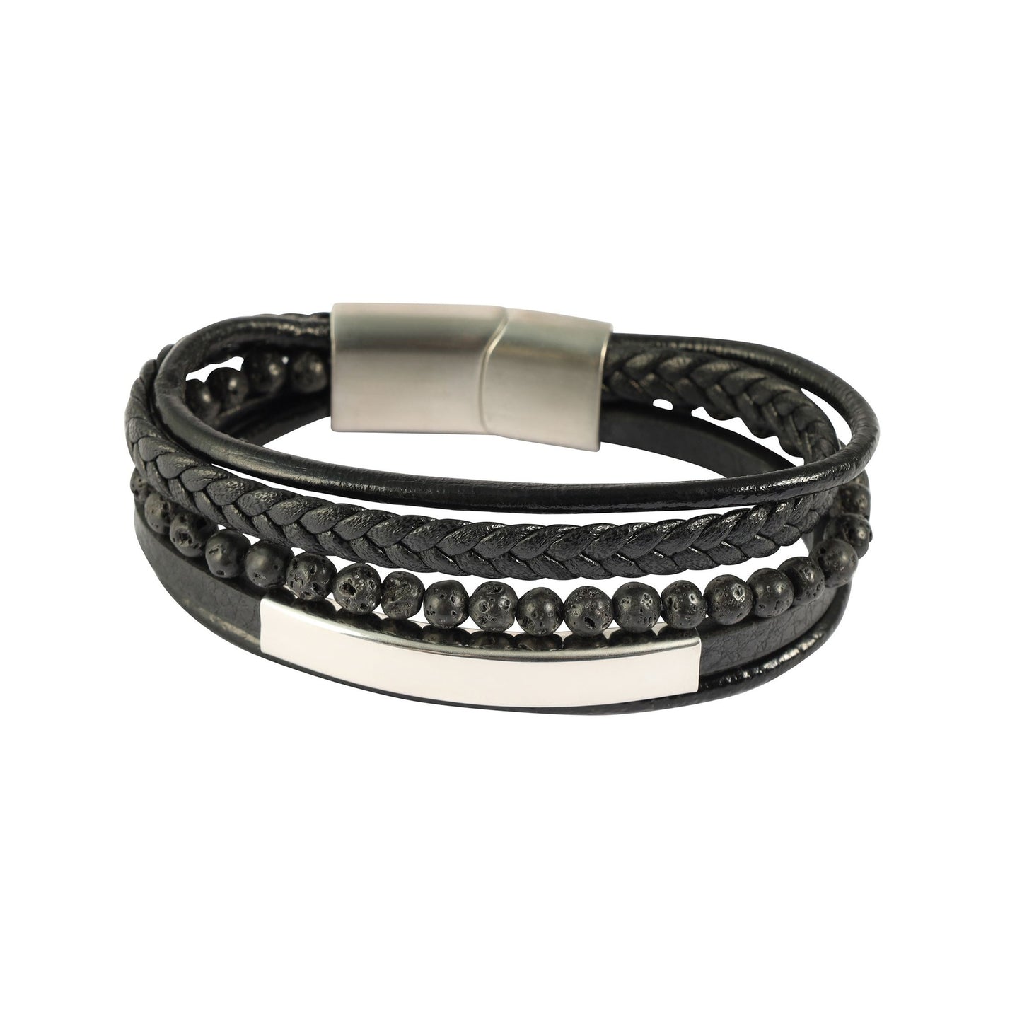 Herren Armband – Lederarmband aus Leder 21 cm