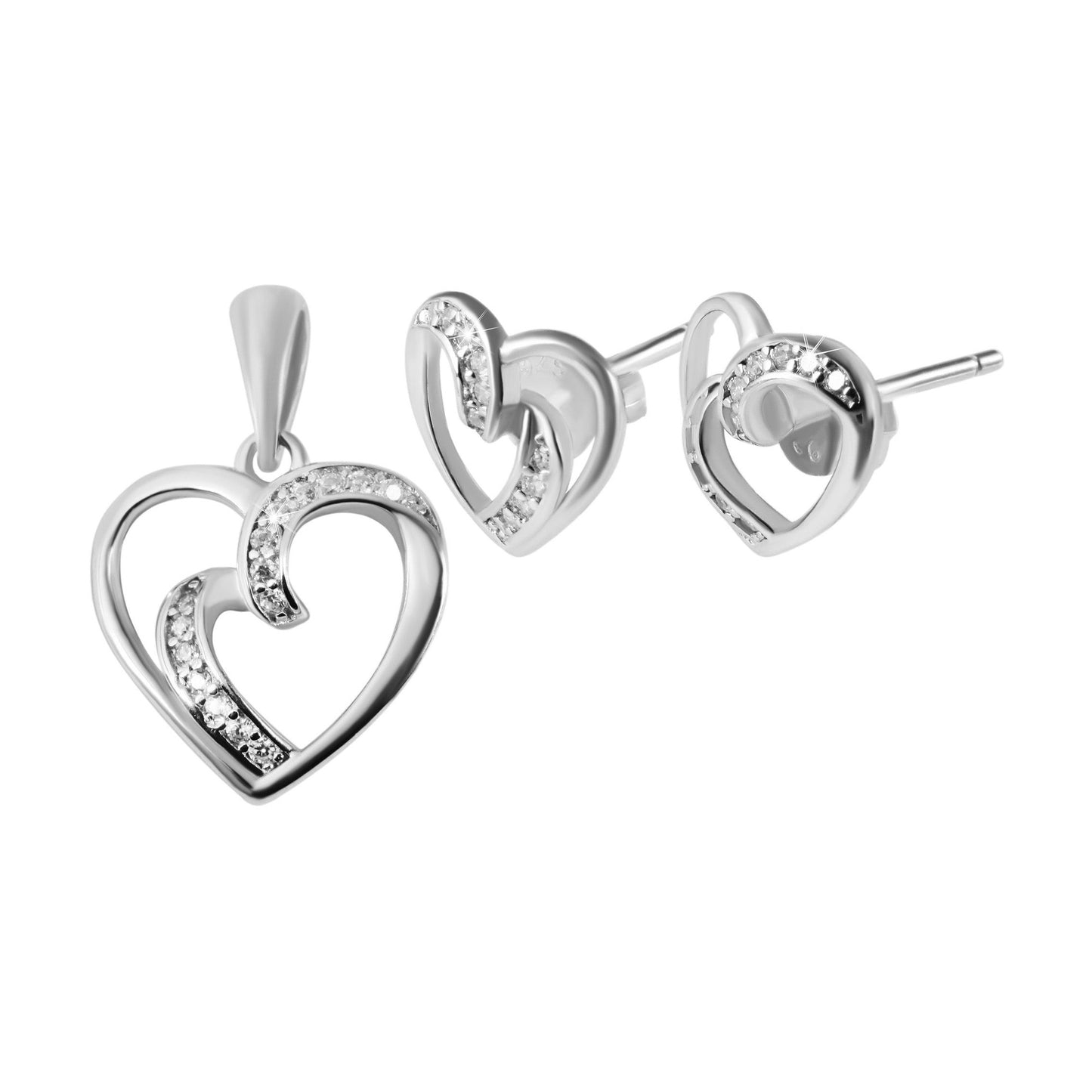 Damen Anhänger – Anhänger aus 925 Silber mit Zirkonia