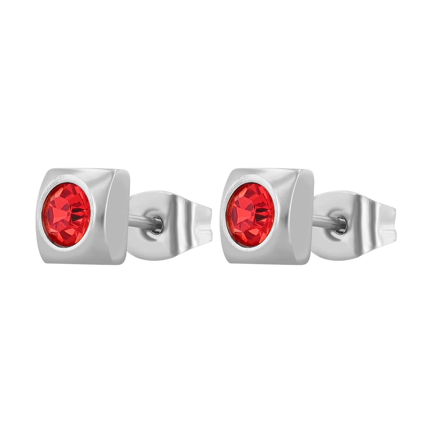 Damen Ohrringe – Ohrstecker aus Edelstahl mit Strass Steinchen
