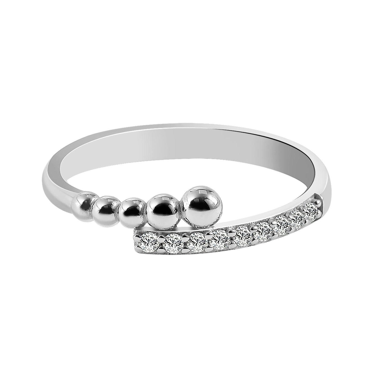 Damen Ring aus 925 Silber mit Zirkonia