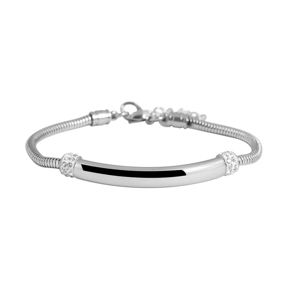 Damen Armband aus Edelstahl 18+3 cm
