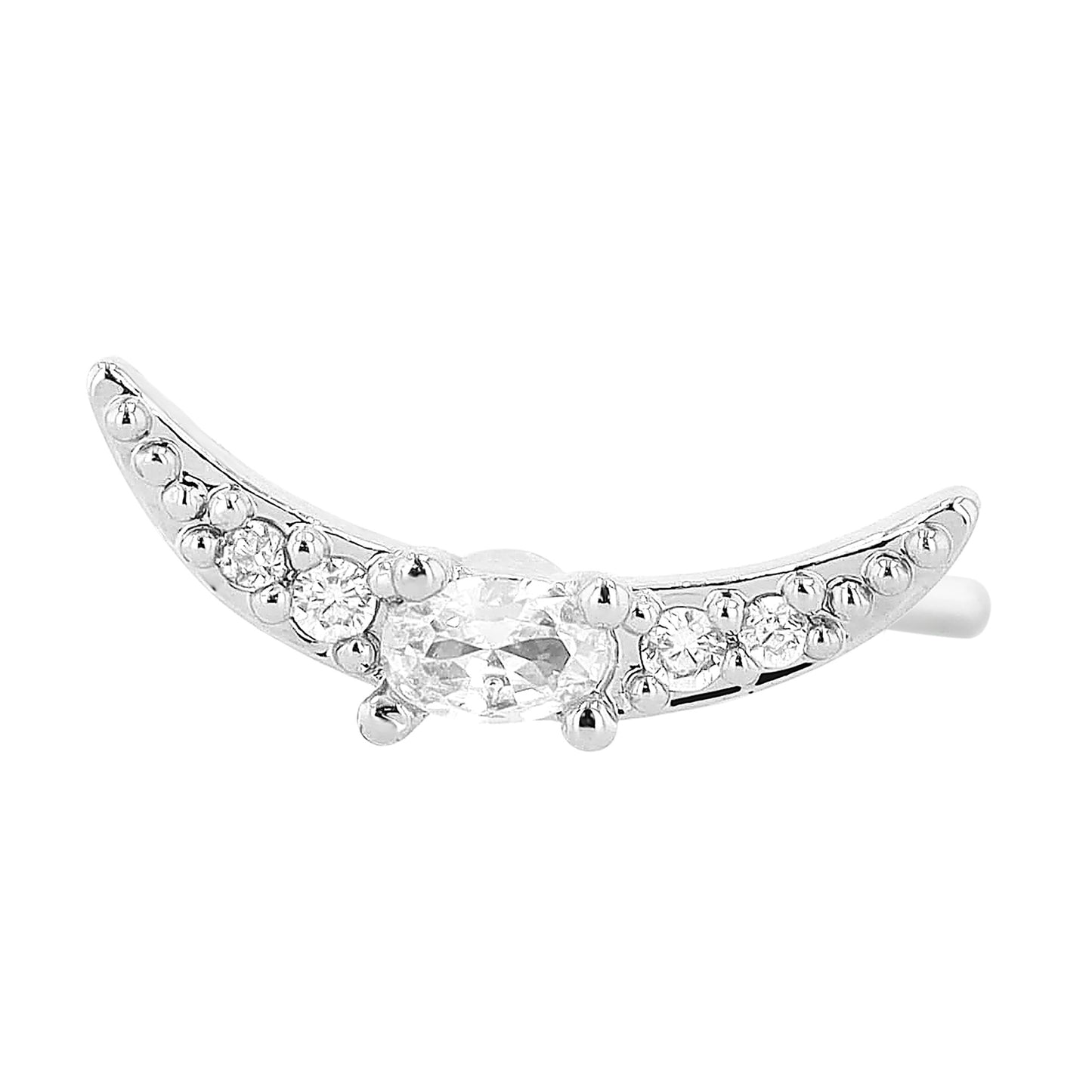 Damen Piercing – Mond aus Edelstahl