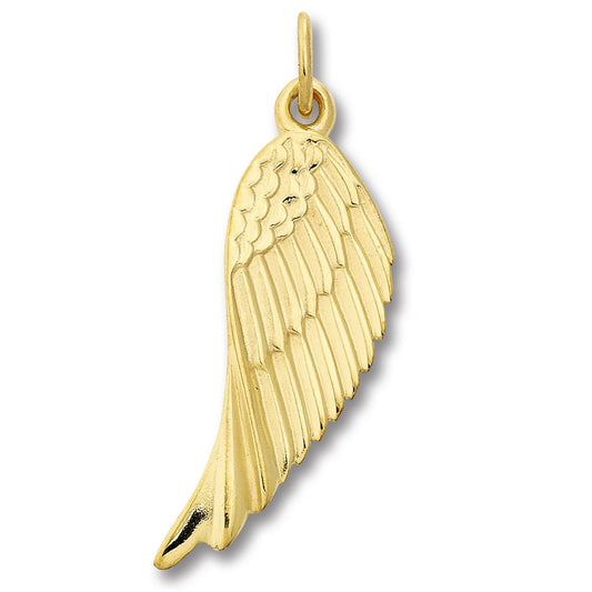 Flügel Anhänger aus 333 Gelbgold