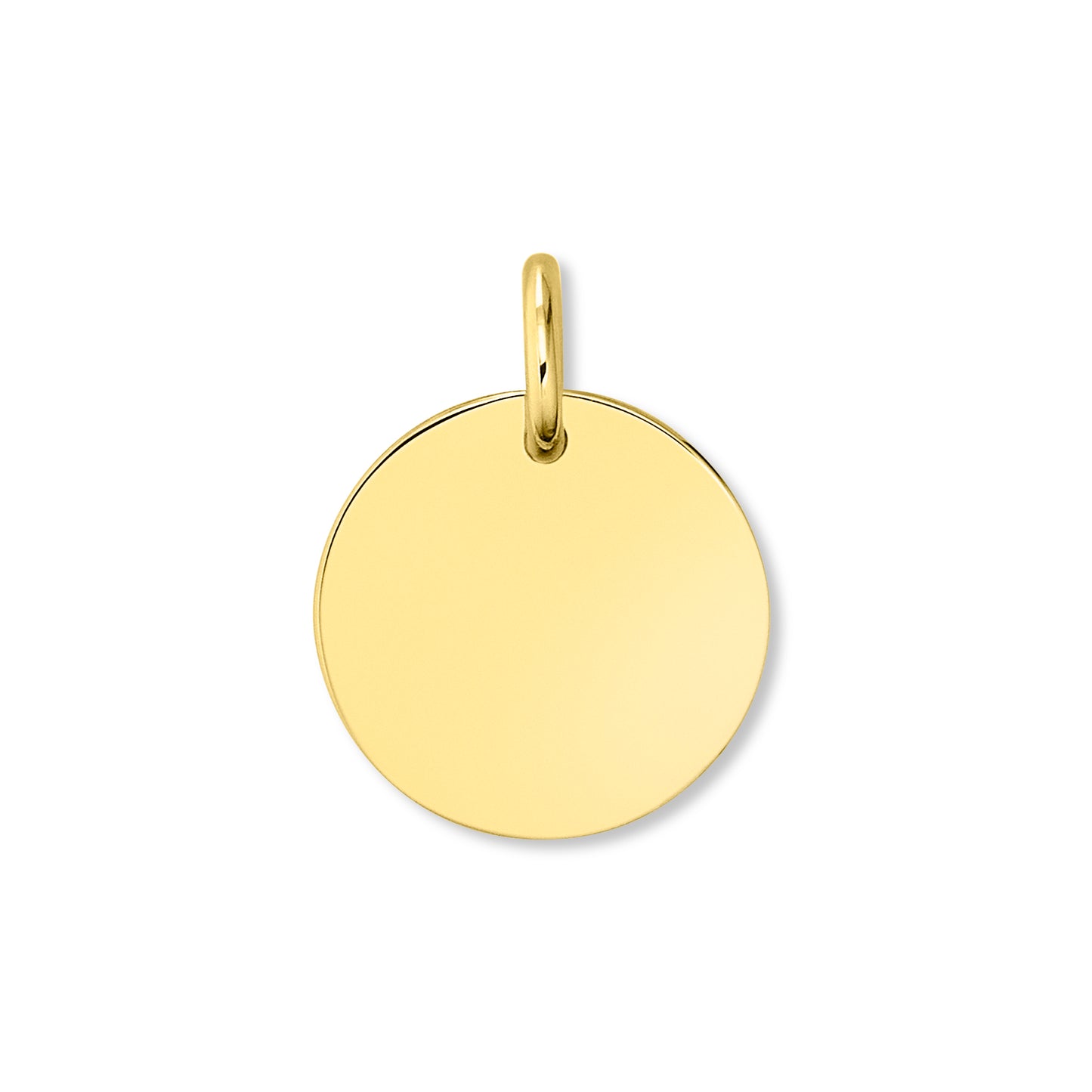 ohne Gravur Anhänger aus 333 Gelbgold Ø 11,0 mm