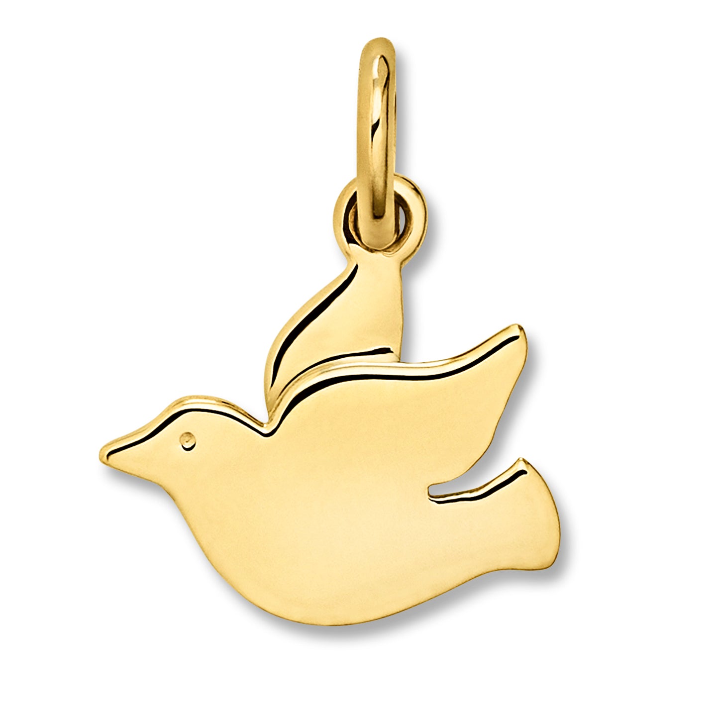 One Element Taube Anhänger aus 333 Gelbgold
