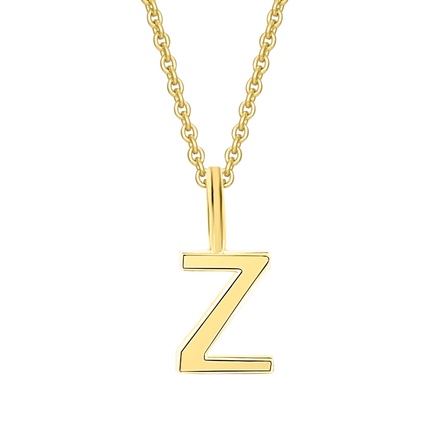 Buchstabe Z Buchstaben Anhänger aus 333 Gelbgold