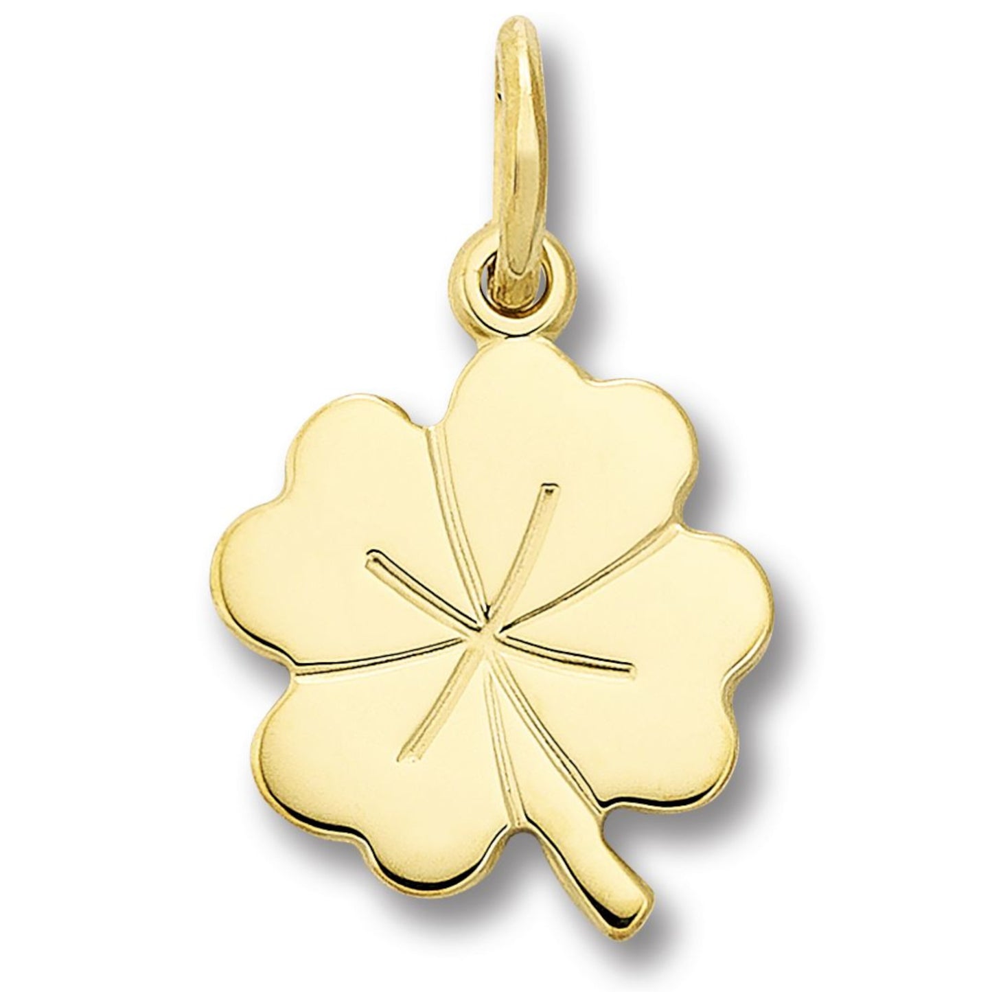 Kleeblatt Anhänger aus 333 Gelbgold