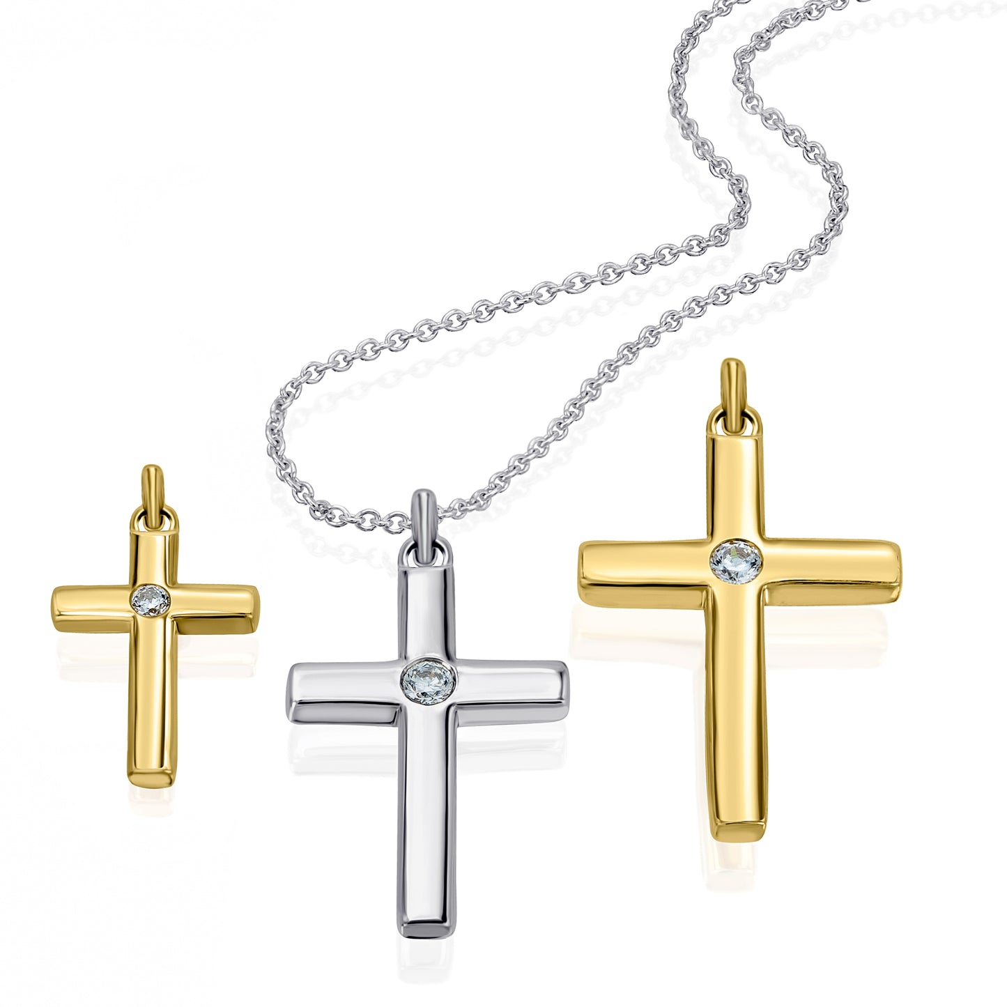 One Element 0,03 ct Brillant Diamant Anhänger aus 585 Gelbgold