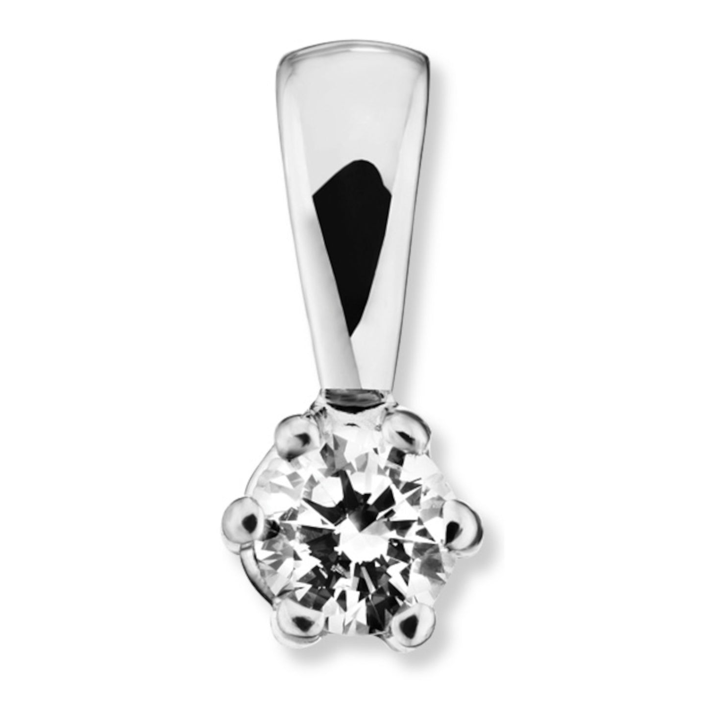 One Element 0.15 ct Brillant Diamant Anhänger aus 585 Weißgold