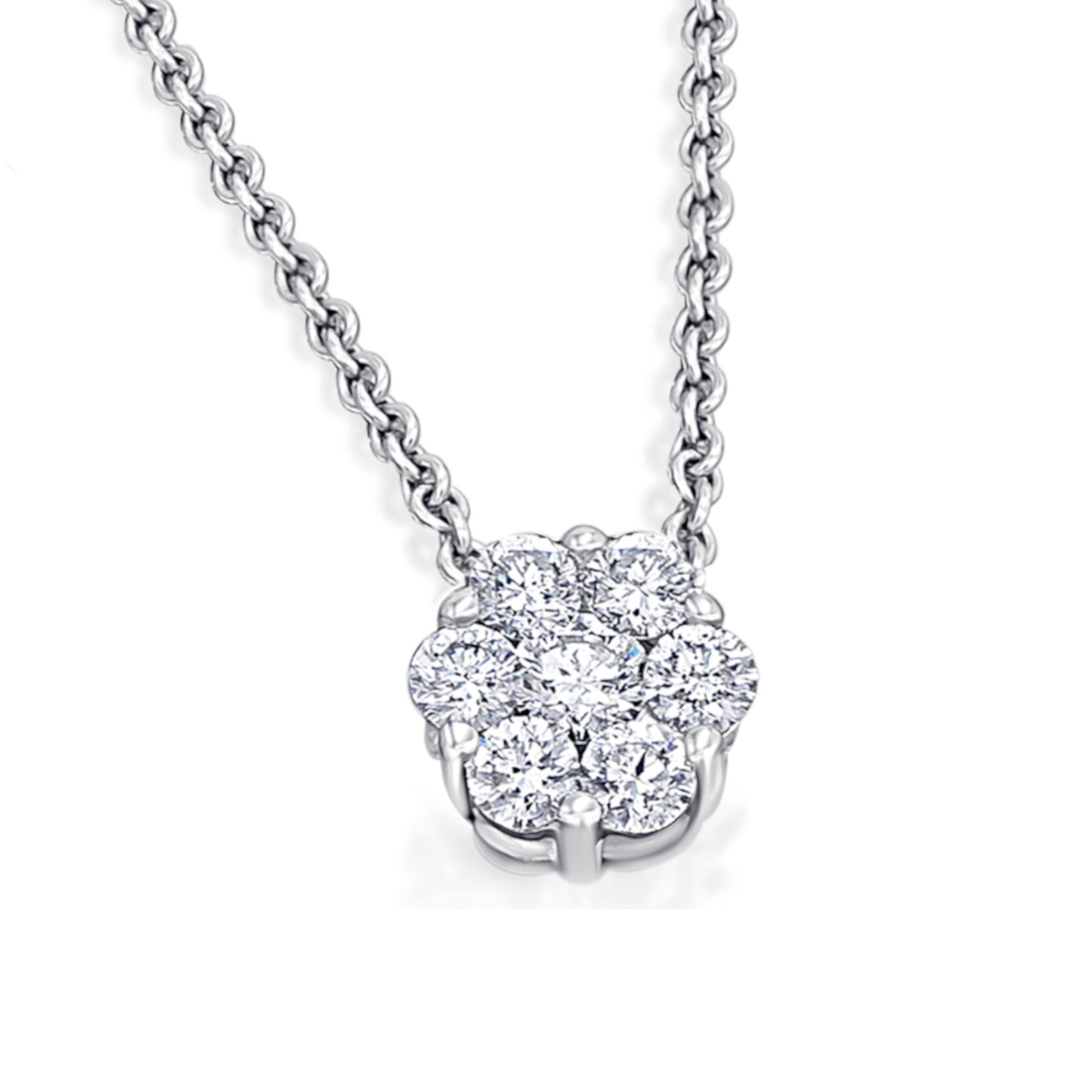 0.25 ct Diamant Brillant Anhänger aus 585 Weißgold