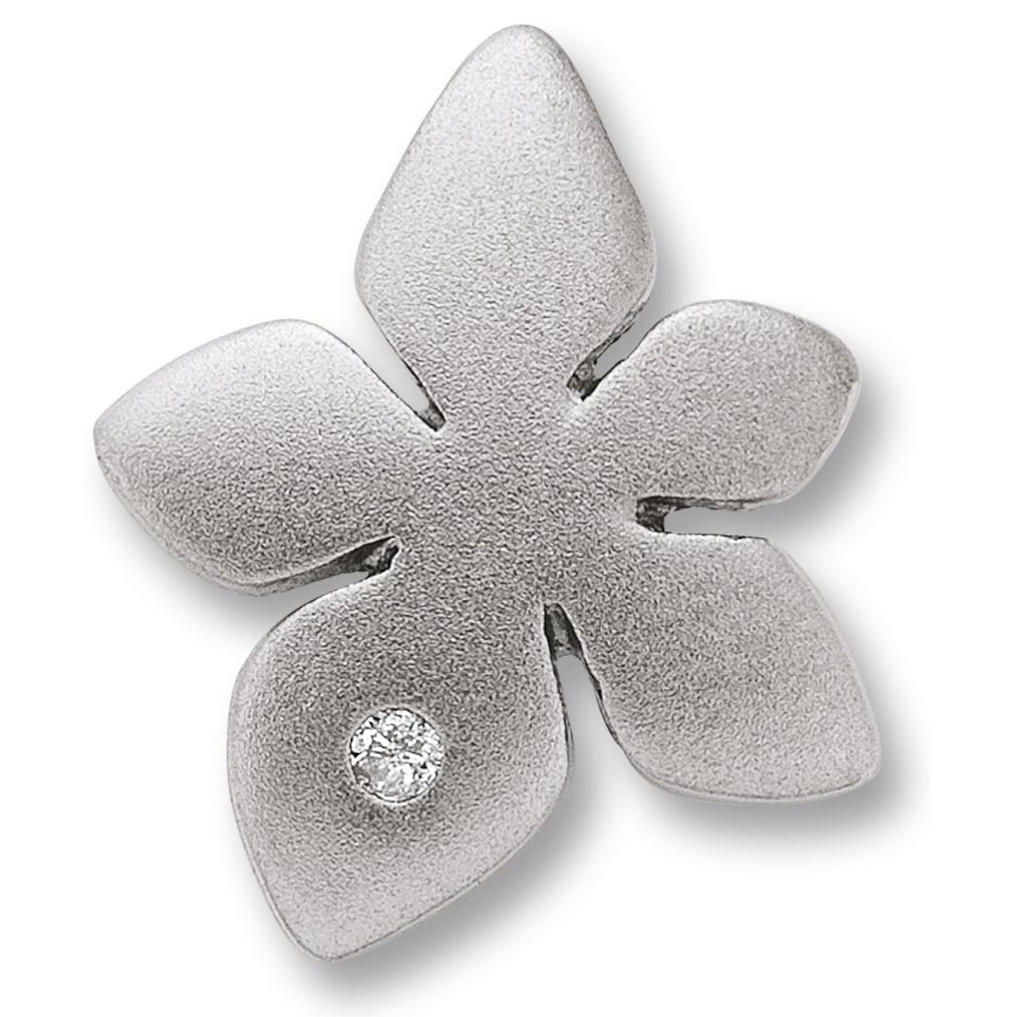 One Element Zirkonia Blume Anhänger aus 925 Silber