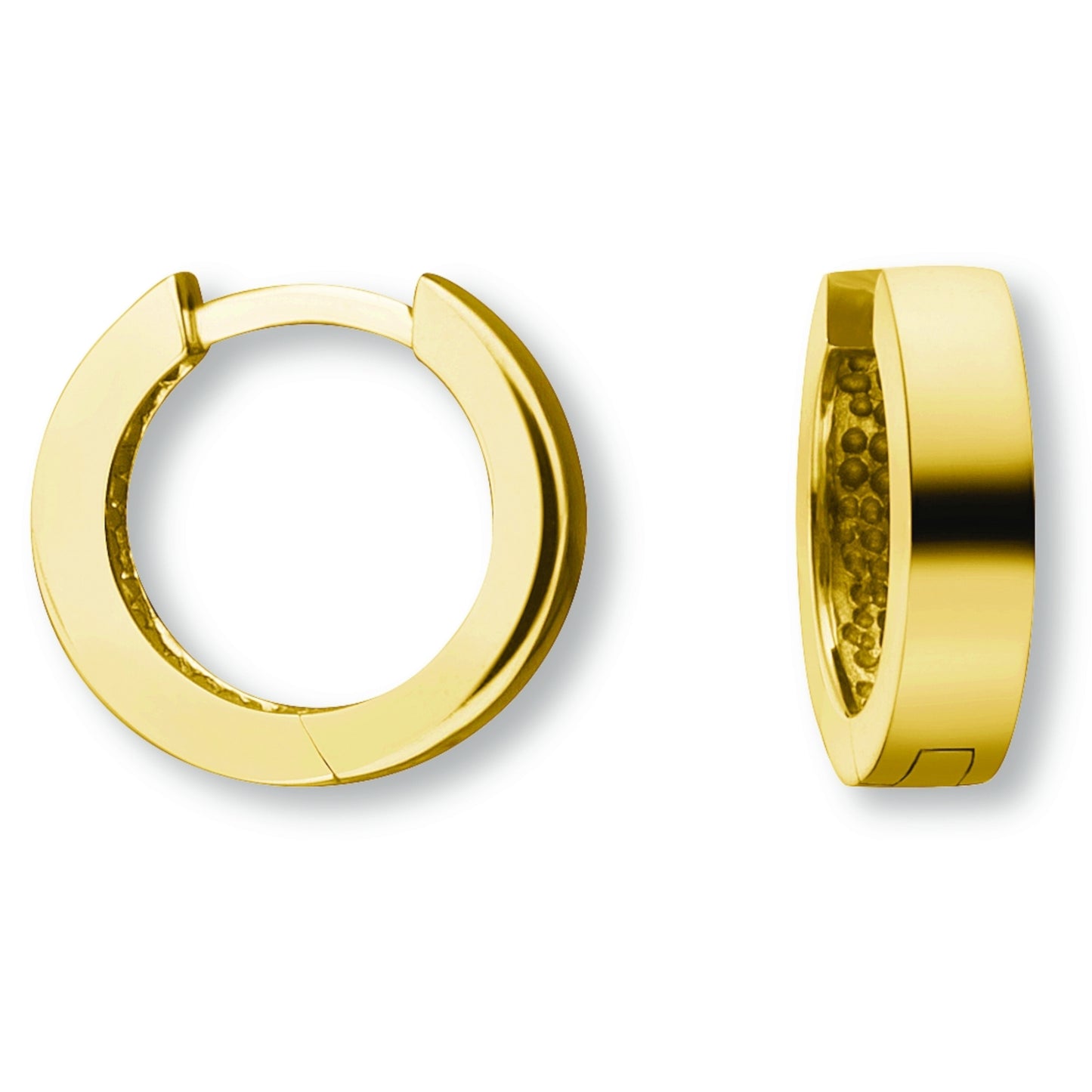Ohrringe Creolen aus 585 Gelbgold Ø 12,5 x 3,0 mm