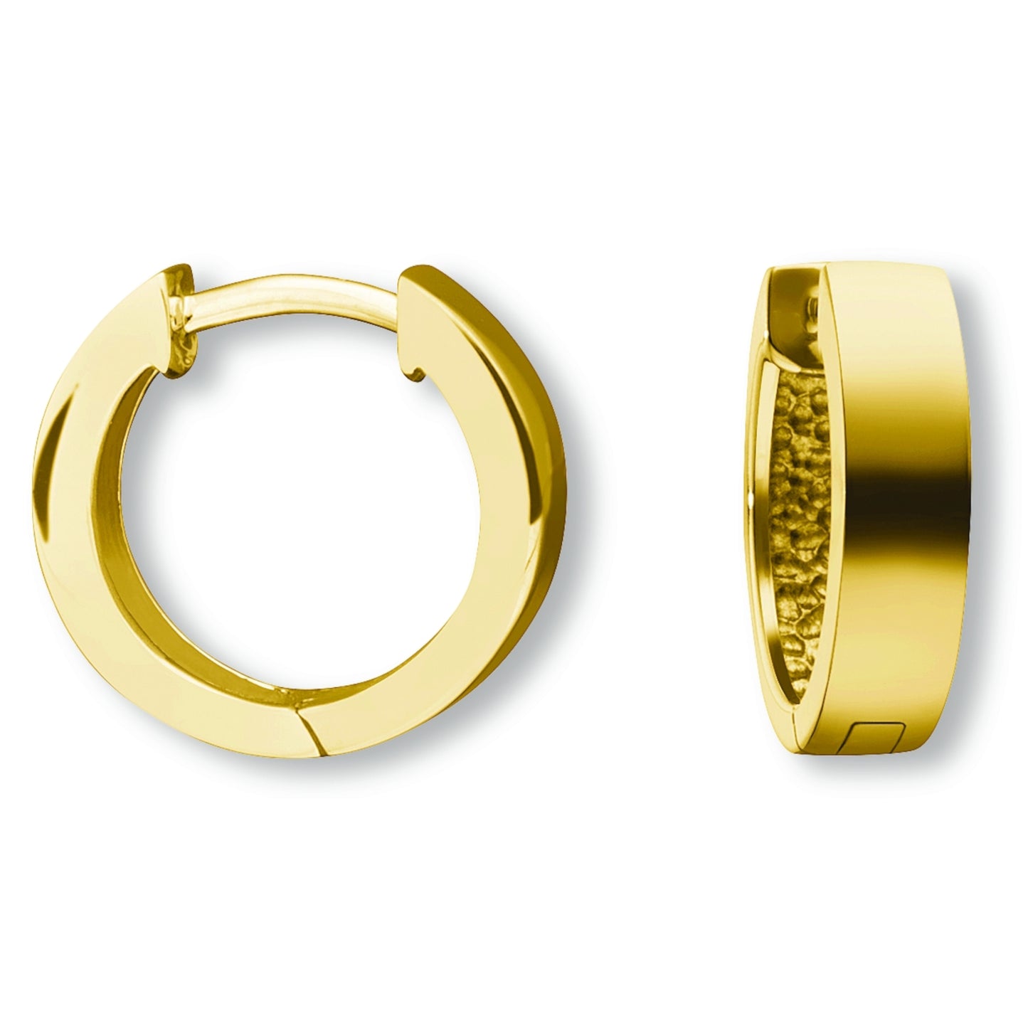 Ohrringe Creolen aus 585 Gelbgold Ø 14,0 x 4,0 mm