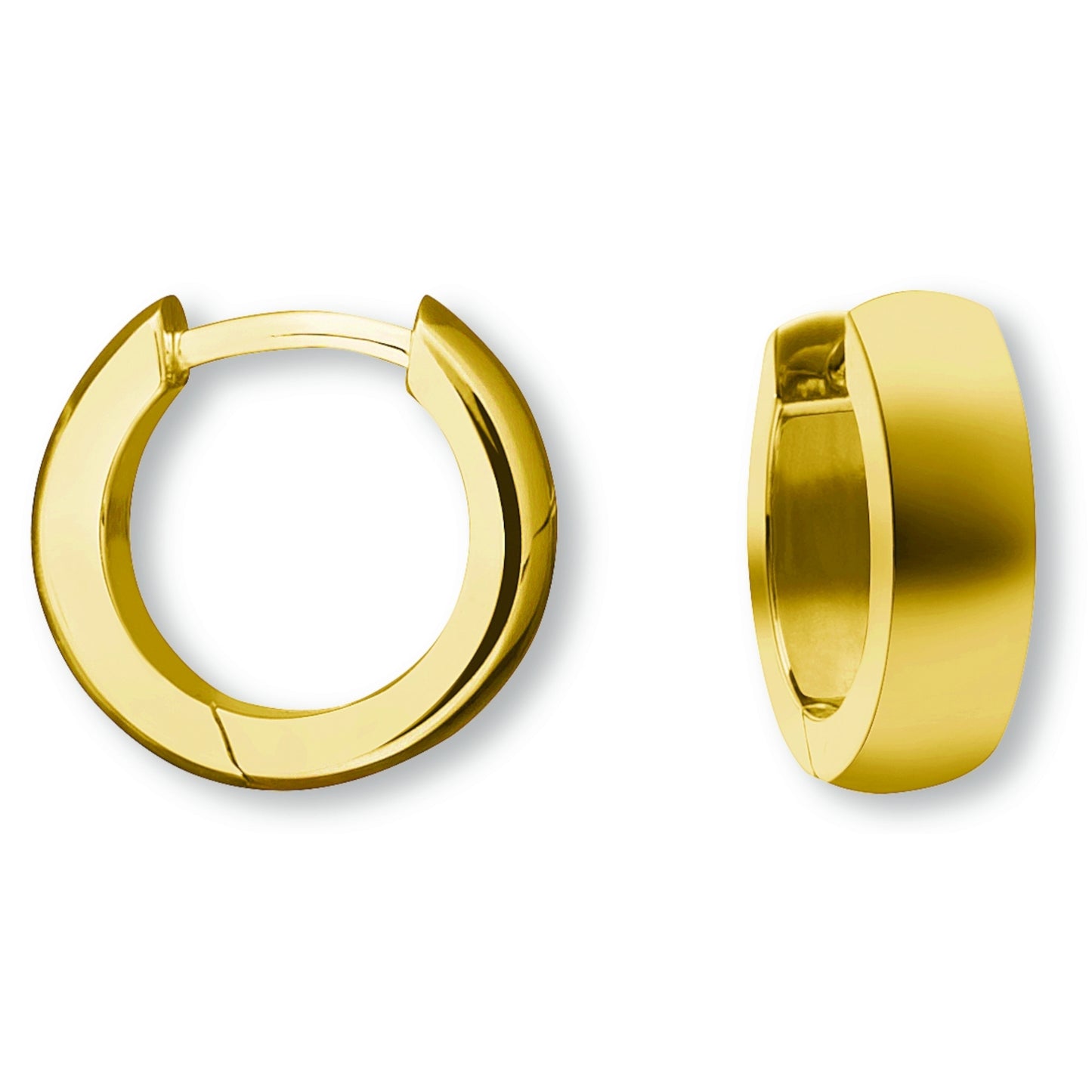 One Element Ohrringe Creolen aus 585 Gelbgold Ø 12,0 x 4,0 mm