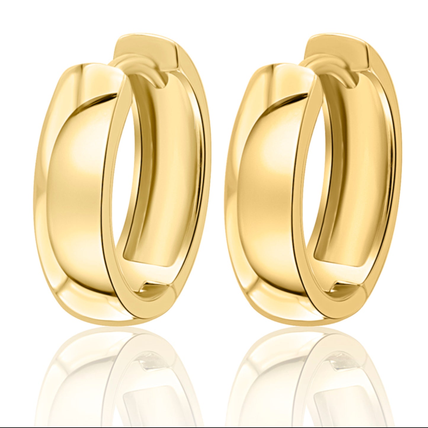 Ohrringe Creolen aus 333 Gelbgold Ø 15,0 x 4,0 mm