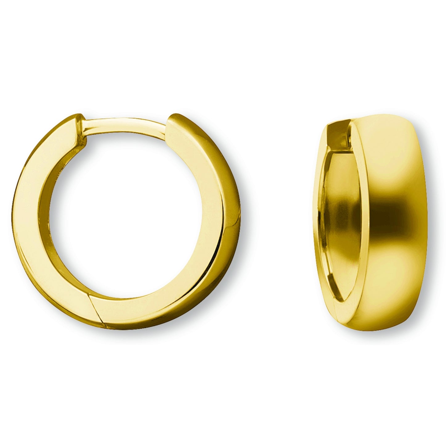 Ohrringe Creolen aus 333 Gelbgold Ø 15,0 x 4,0 mm