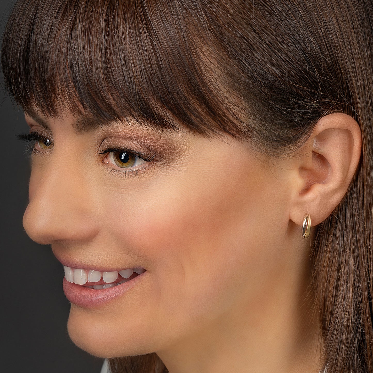 One Element Ohrringe Creolen aus 333 Gelbgold