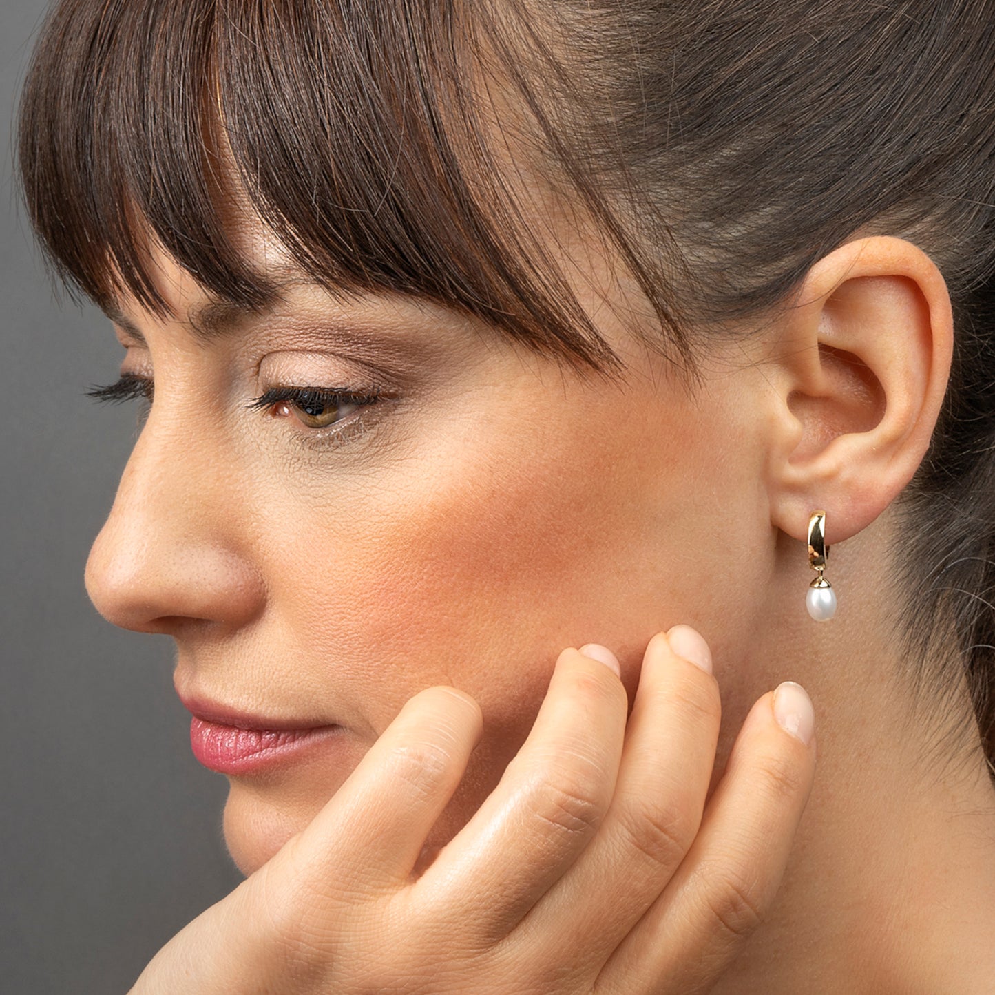 One Element Ohrringe Creolen aus 333 Gelbgold