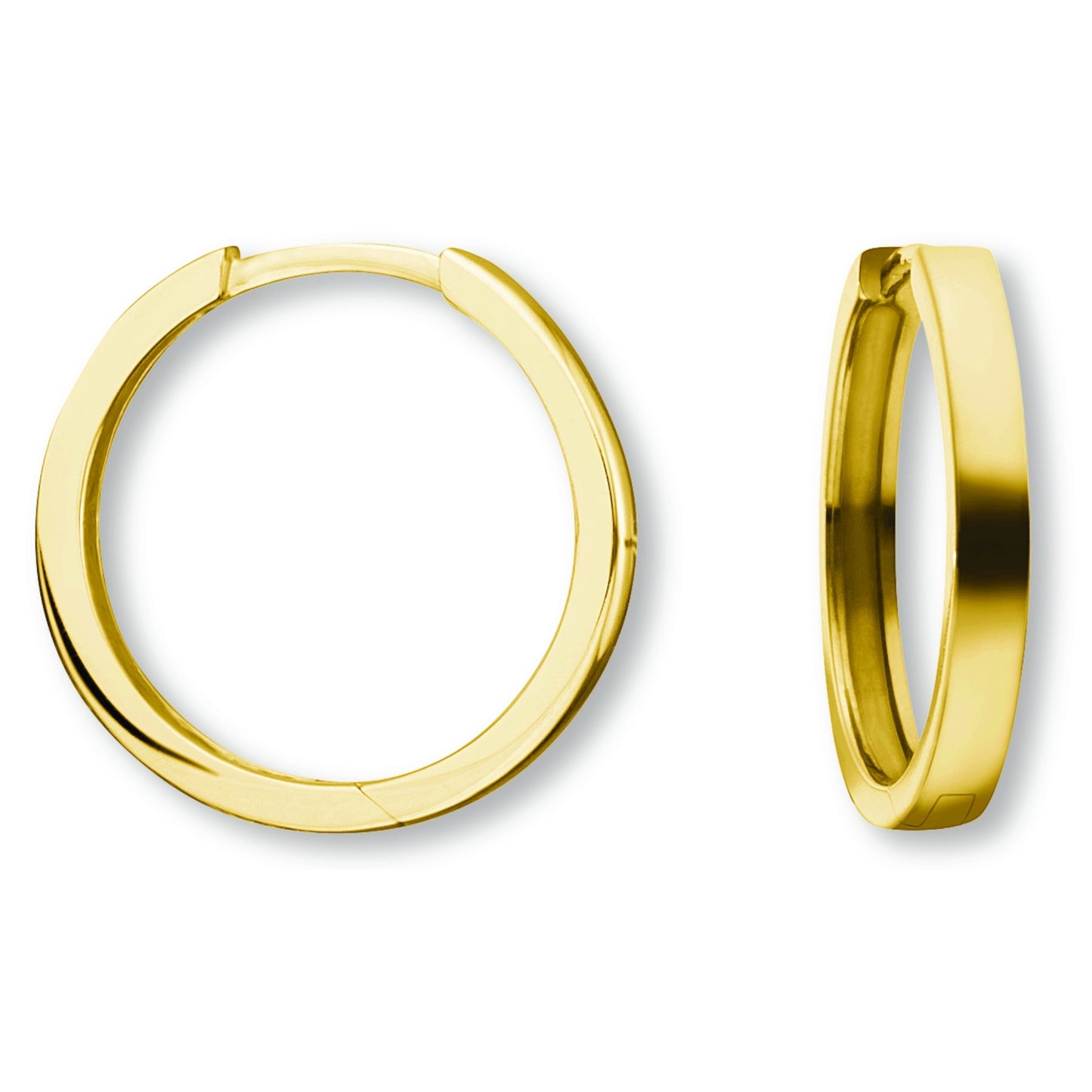 One Element Ohrringe Creolen aus 585 Gelbgold Ø 16,0 x 2,0 mm