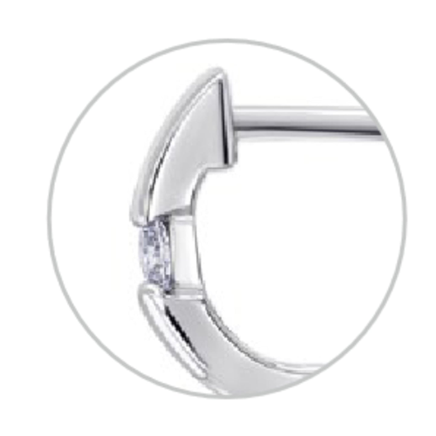 0,15 ct Diamant Brillant Ohrringe Creolen aus 585 Gelbgold