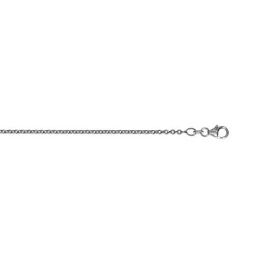 One Element  Halskette Rundankerkette aus 333 Weißgold Ø 2 mm