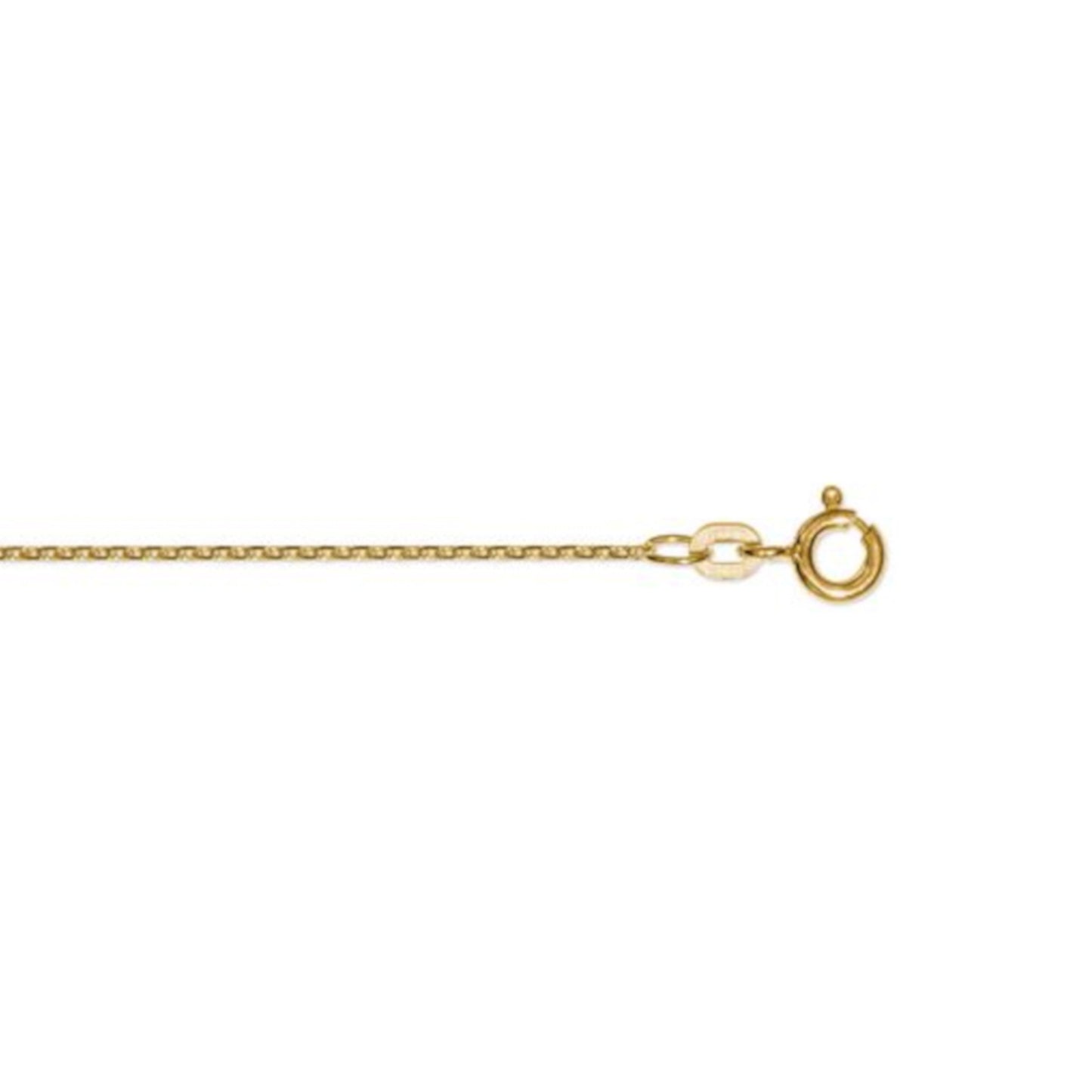 Halskette Rundankerkette aus 333 Gelbgold Ø 1,2 mm
