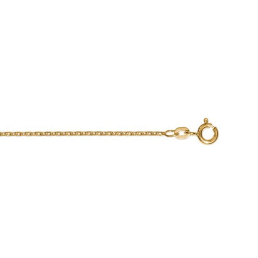 One Element  Halskette Rundankerkette aus 585 Gelbgold Ø 1,7 mm